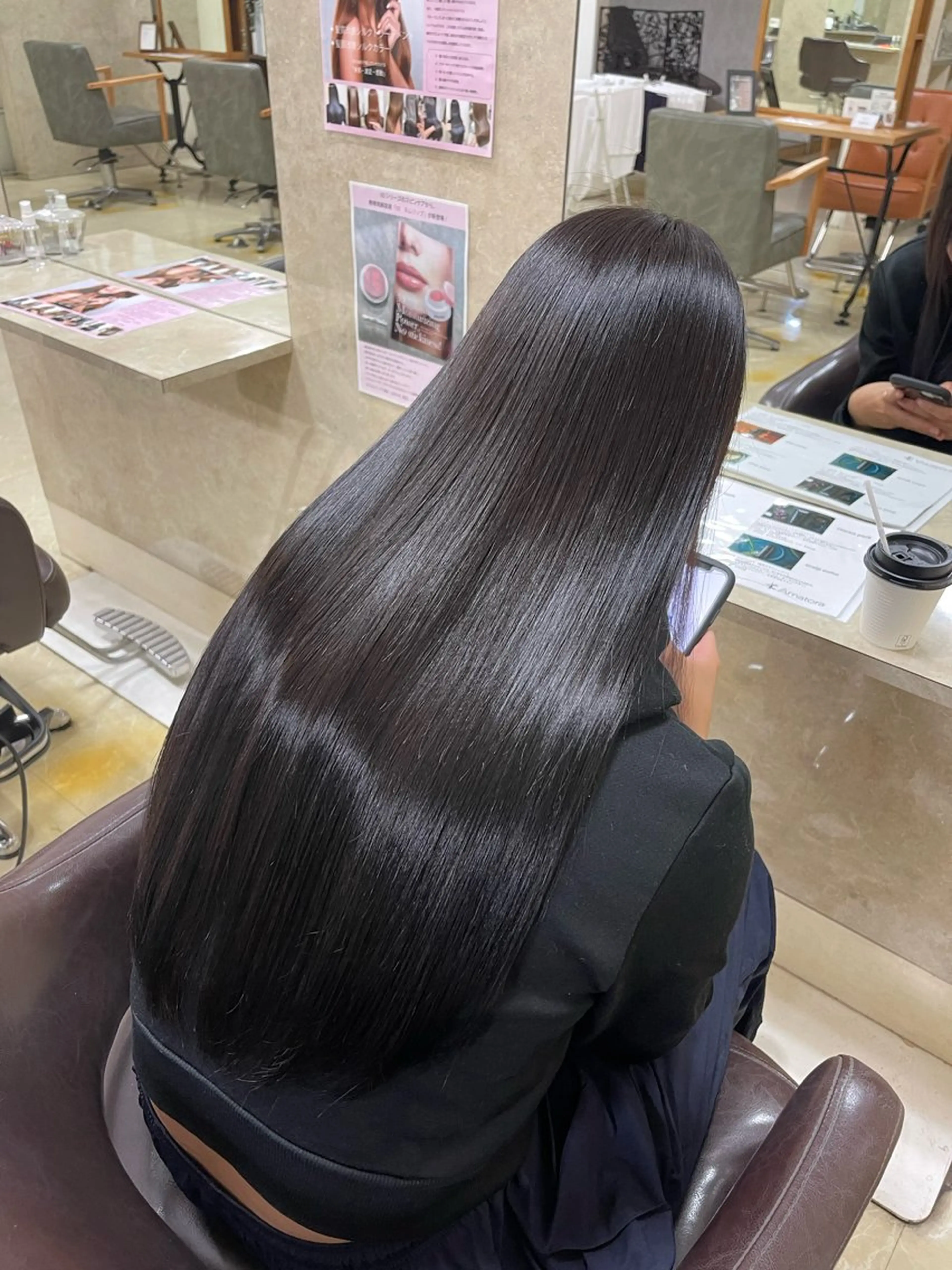 ロング パーマ 縮毛矯正 縮毛・酸性ストレート 特化のヘアスタイル