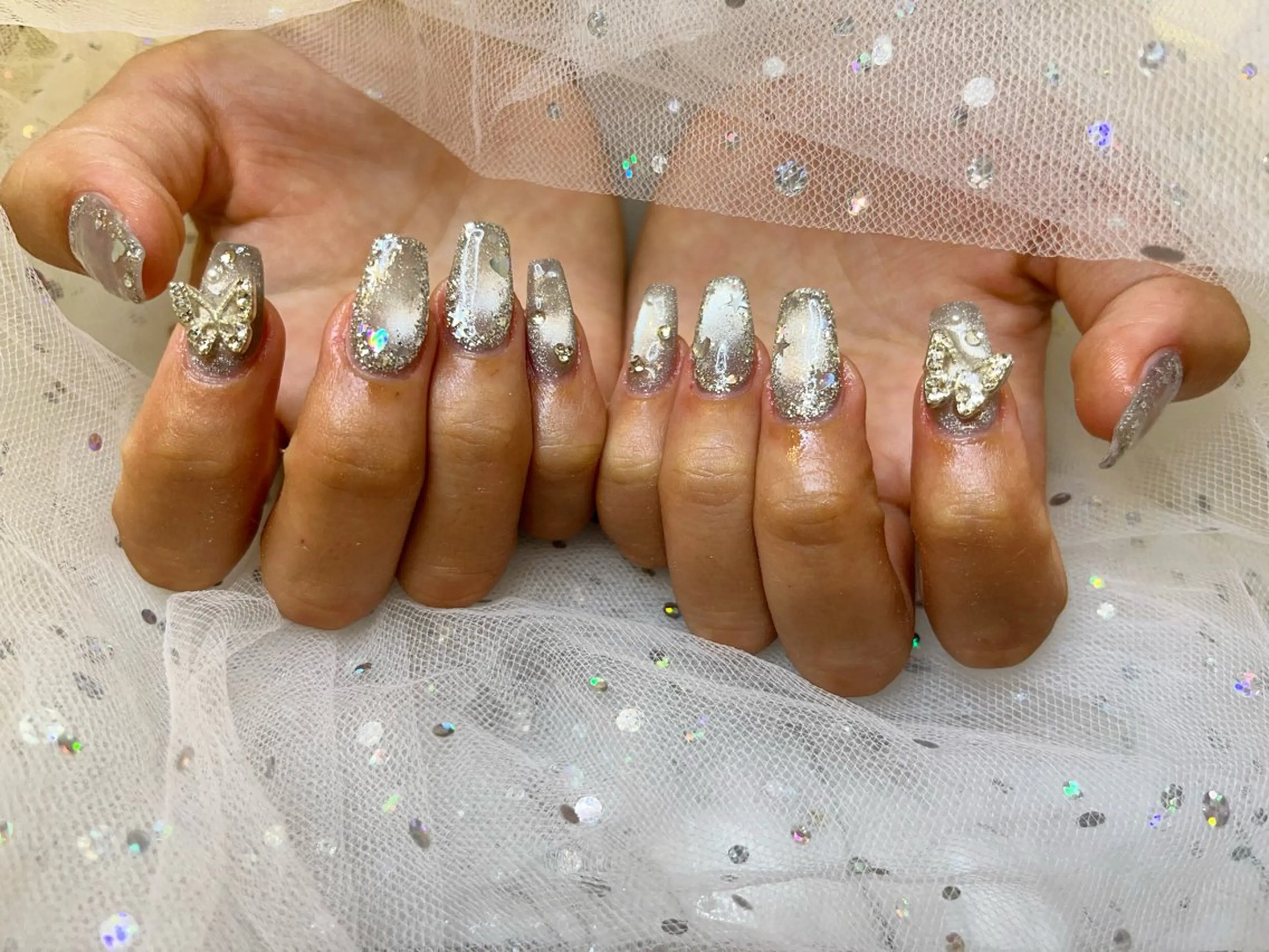 ネイル キラキラネイル ハンドネイル arce amiのネイルデザイン