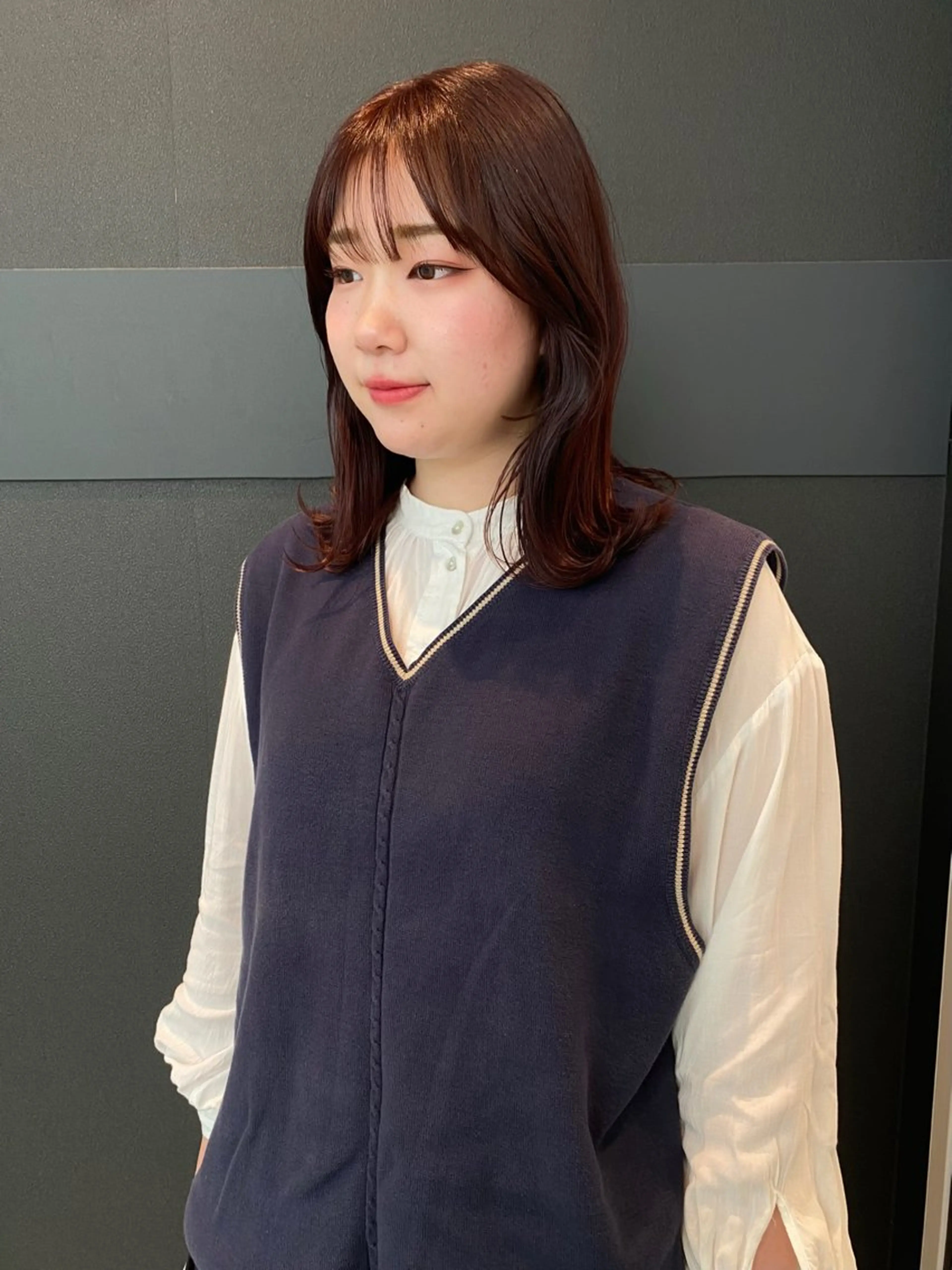 ミディアム カラー ブリーチ ブリーチなしカラー カット ヘアカラー トリートメント mai / linoah˚✧のヘアスタイル