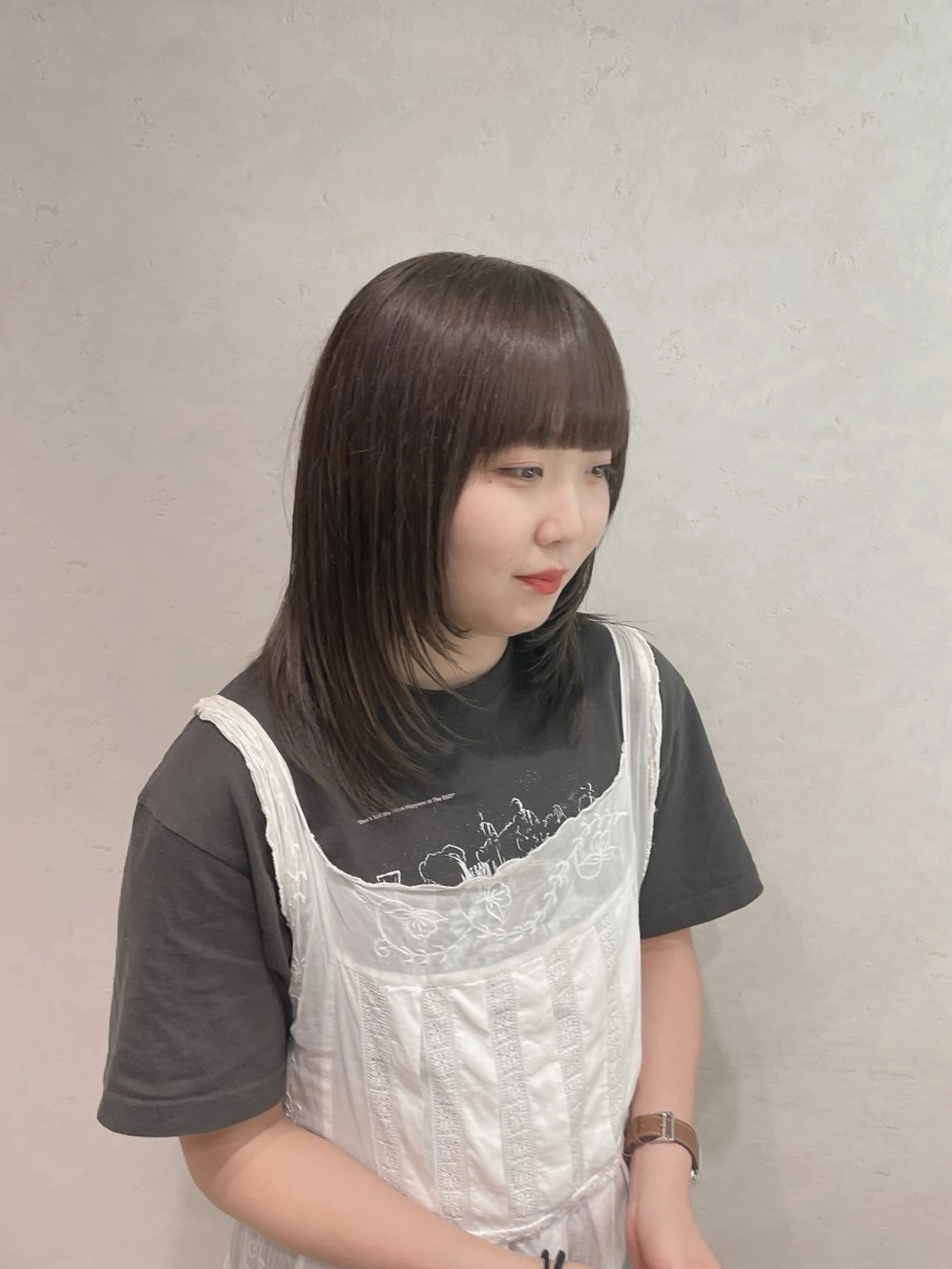 ミディアム カラー あ あのヘアスタイル