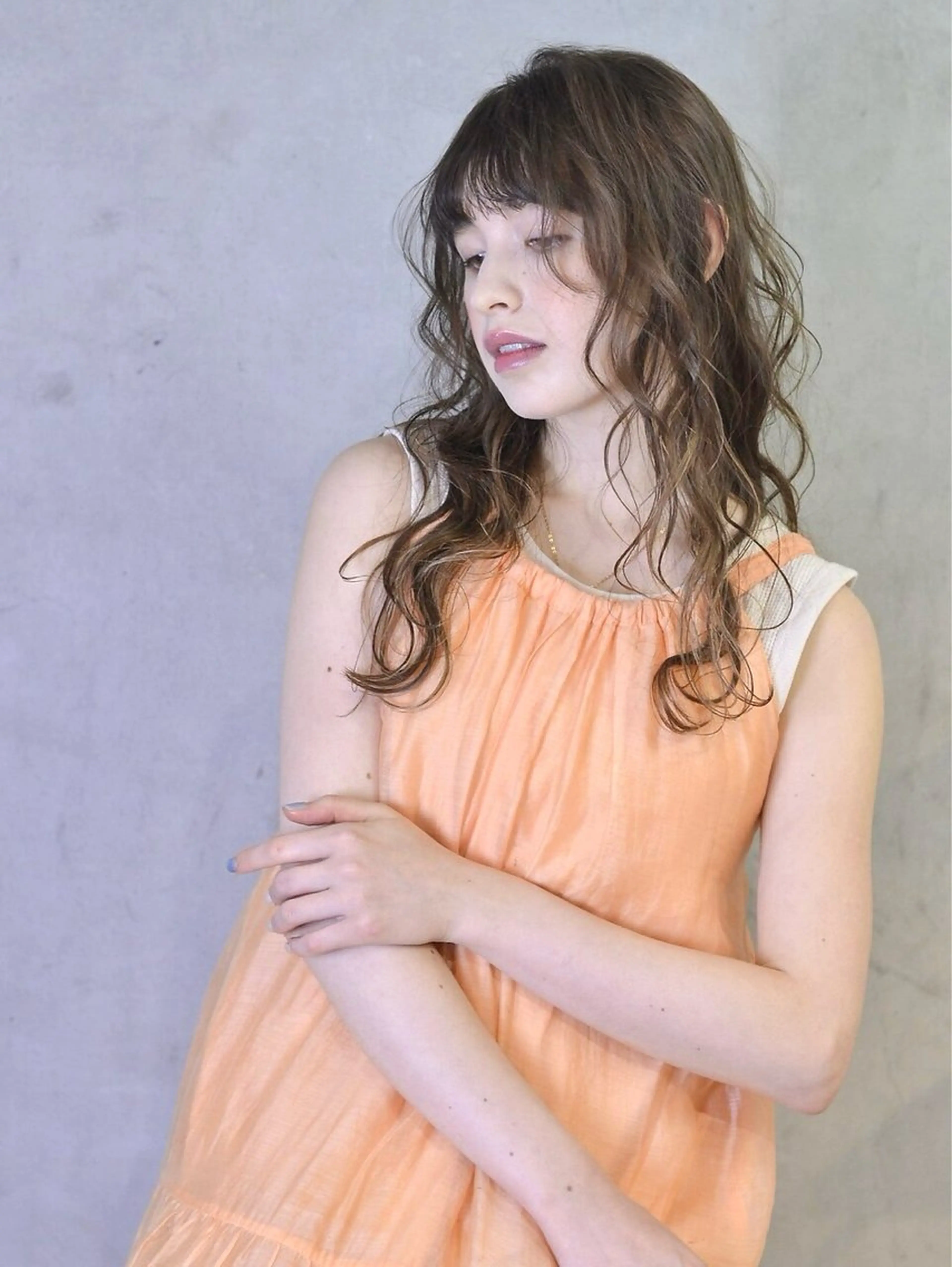 ロング カラー ヘアカラー 髪質改善/ヘアケア coiiはしもとはなのヘアスタイル