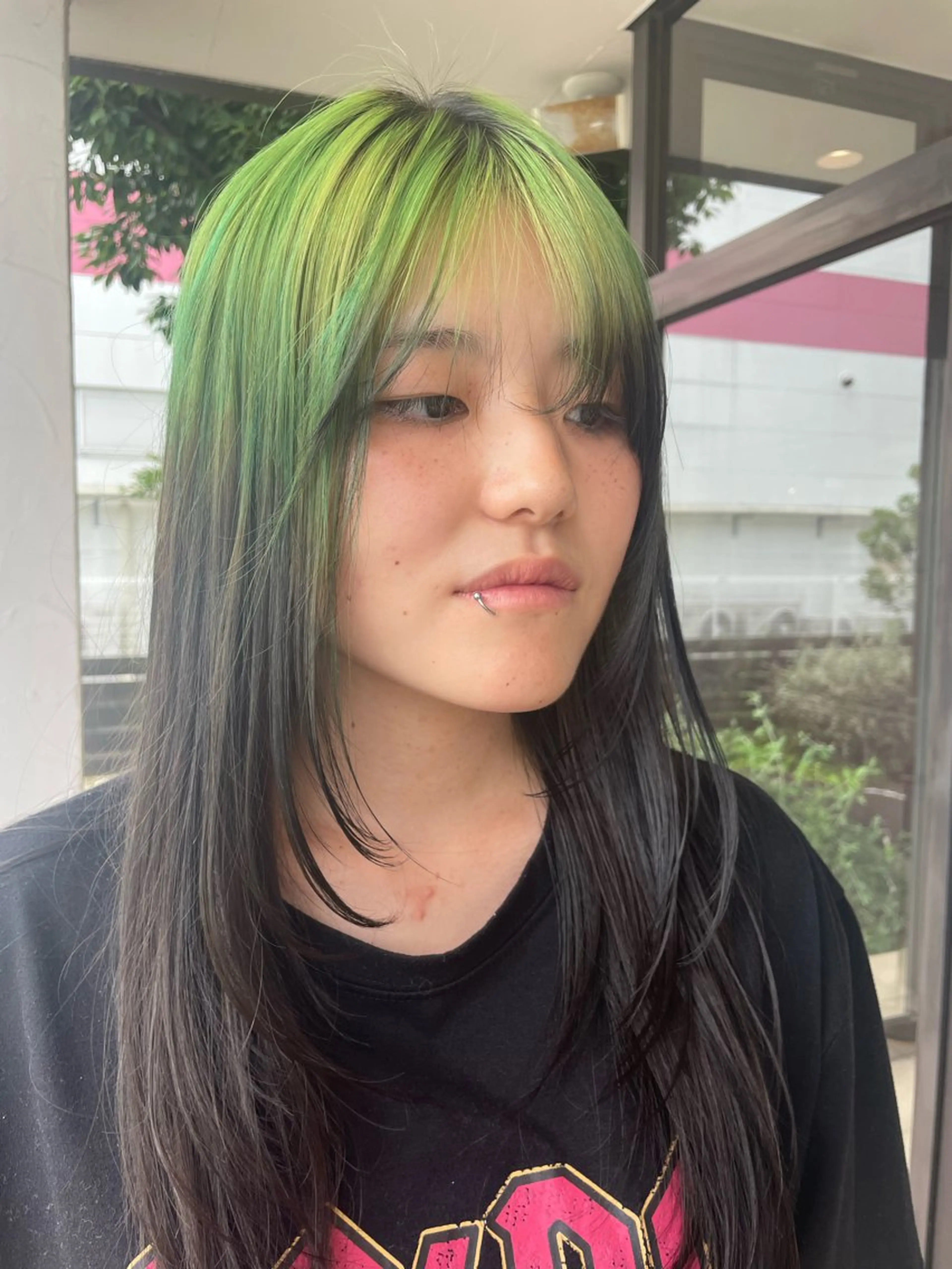 ロング カラー 梨子🐣艶カラー🌈 ダメージレス💖のヘアスタイル