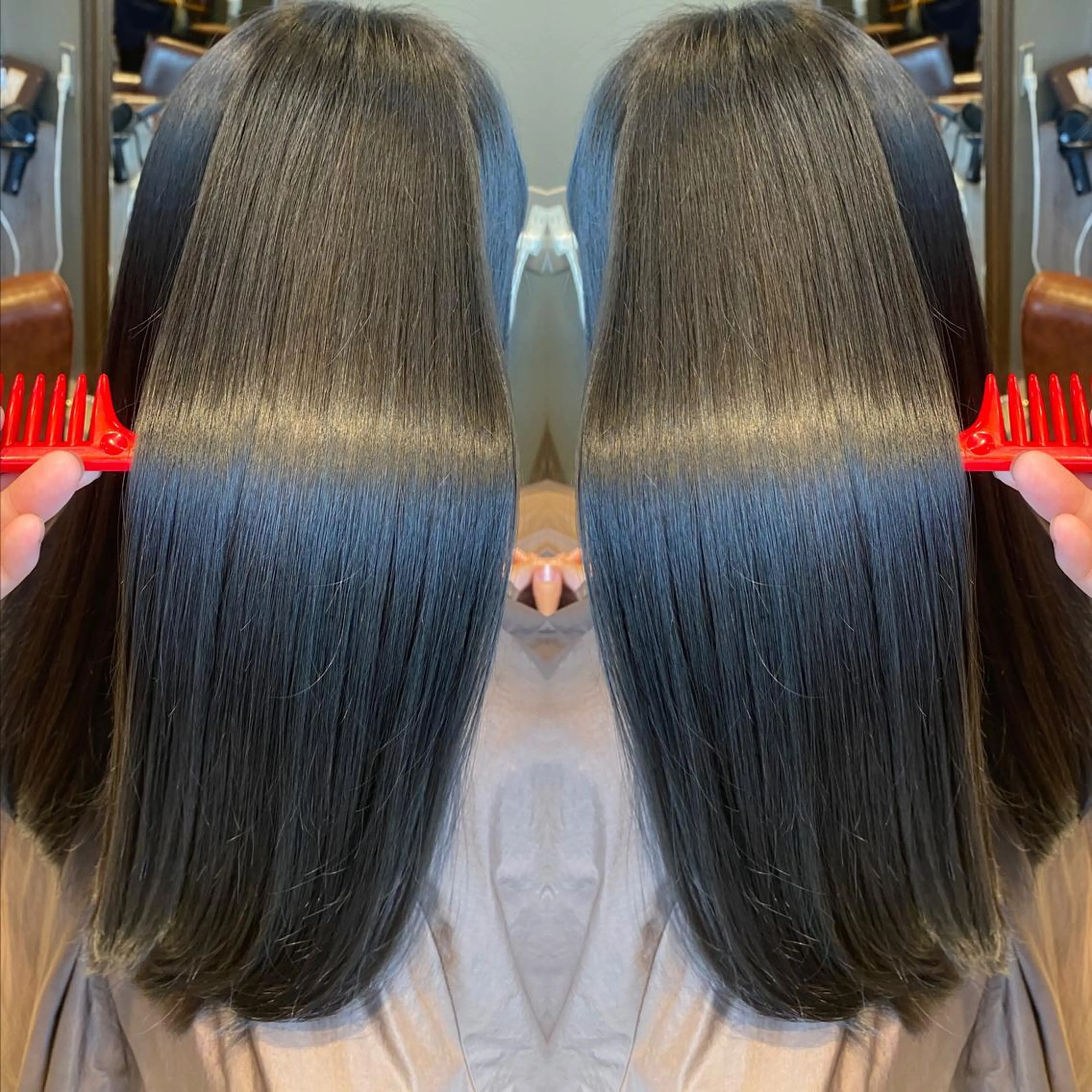 ロング 比嘉 翼のヘアスタイル