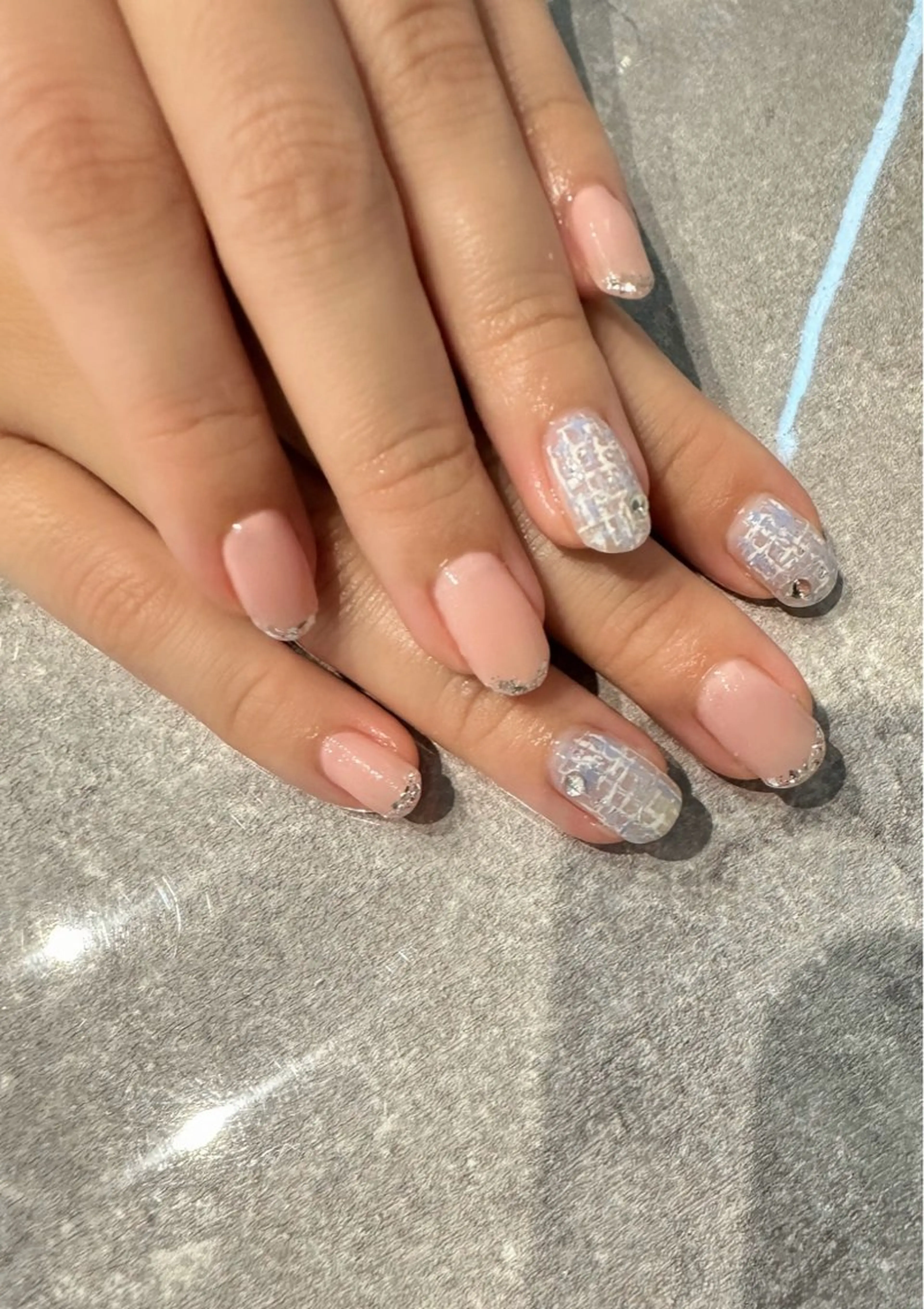 ネイル パステルネイル ツイードネイル Sei ｜ cres nailのネイルデザイン