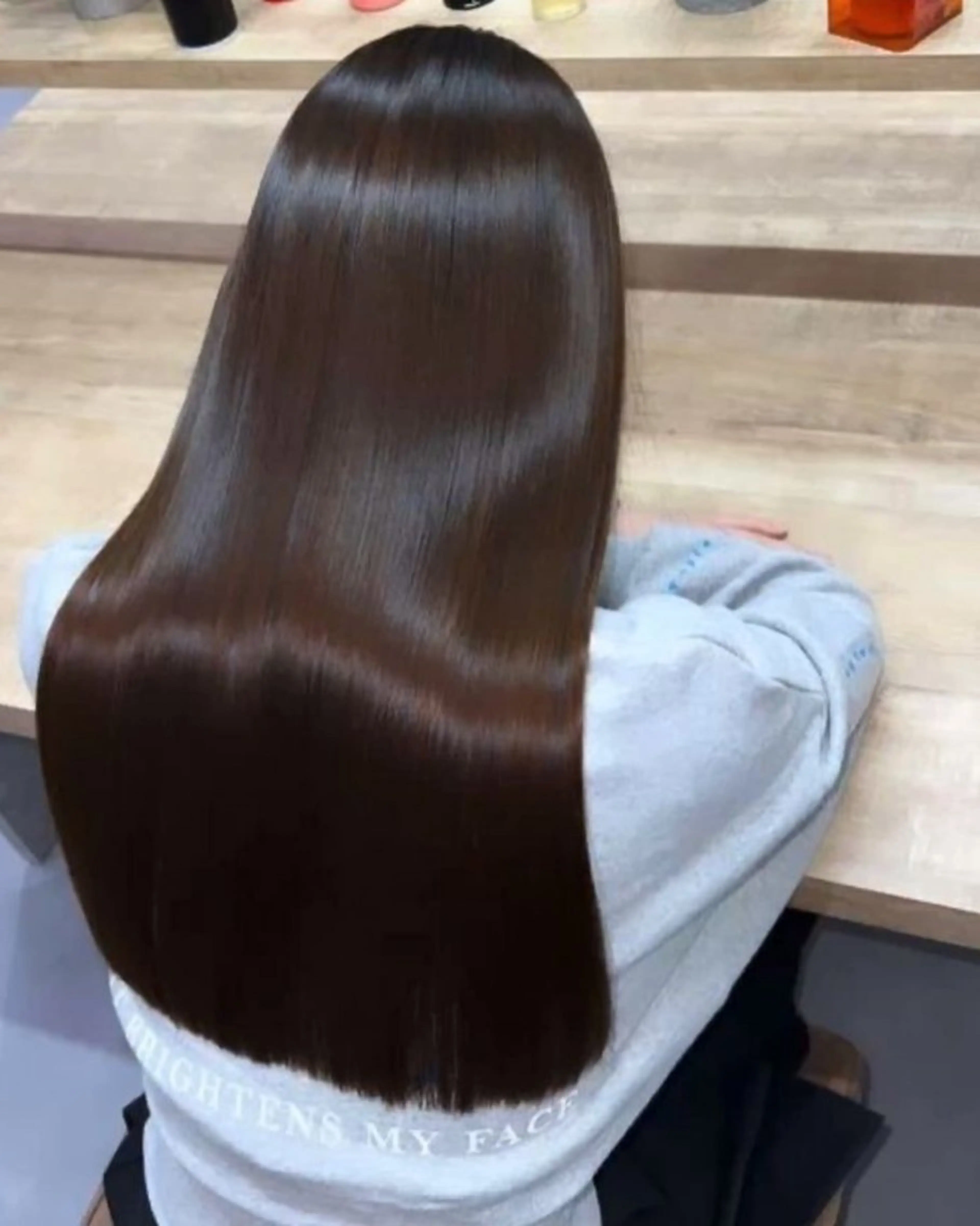 ロング ヘアカラー 縮毛矯正 トリートメント シールエクステ×美髪 改善/ヨシモトカンジのヘアスタイル