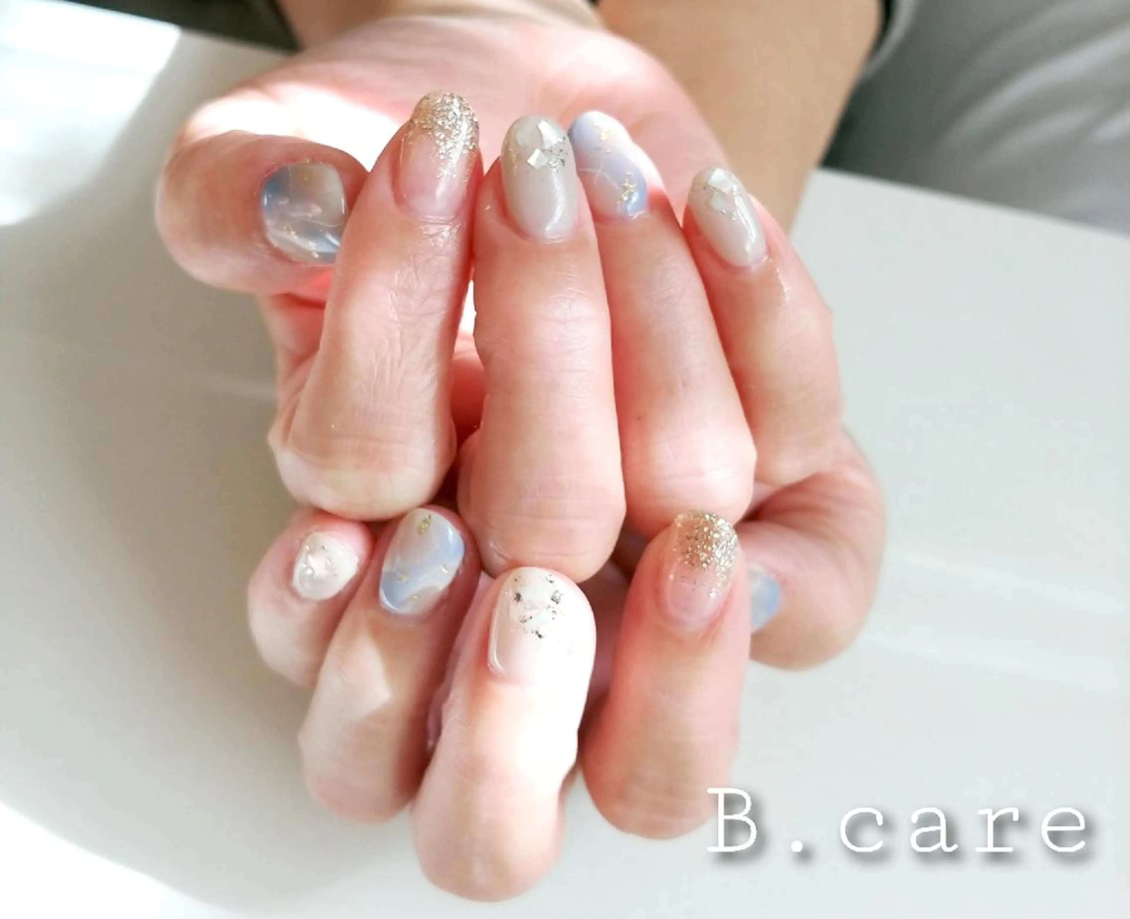 ネイル 大理石ネイル(マーブル) 春ネイル 早坂  のネイルデザイン