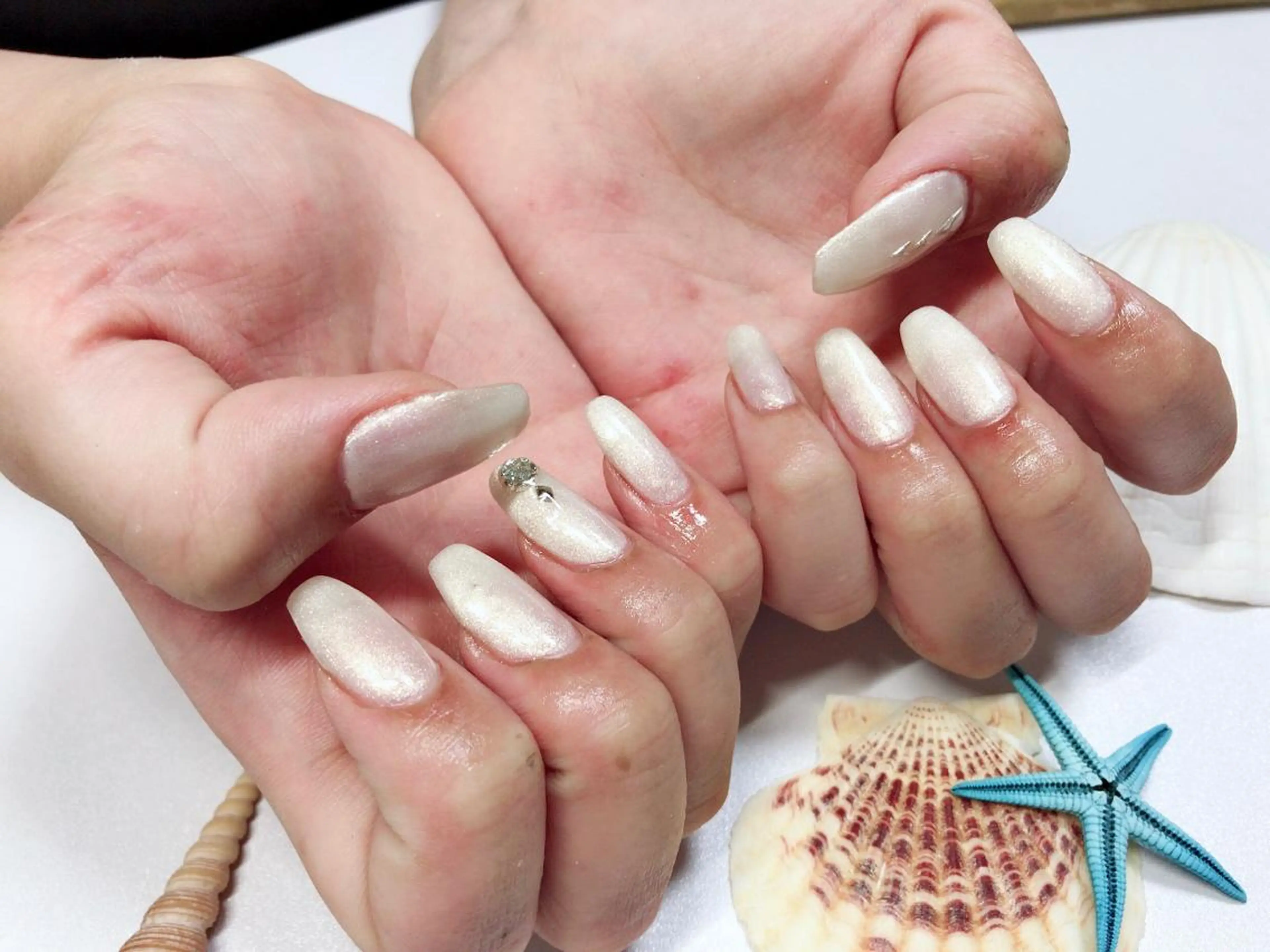 ネイル ワンカラーネイル ホワイト S Nailのネイルデザイン