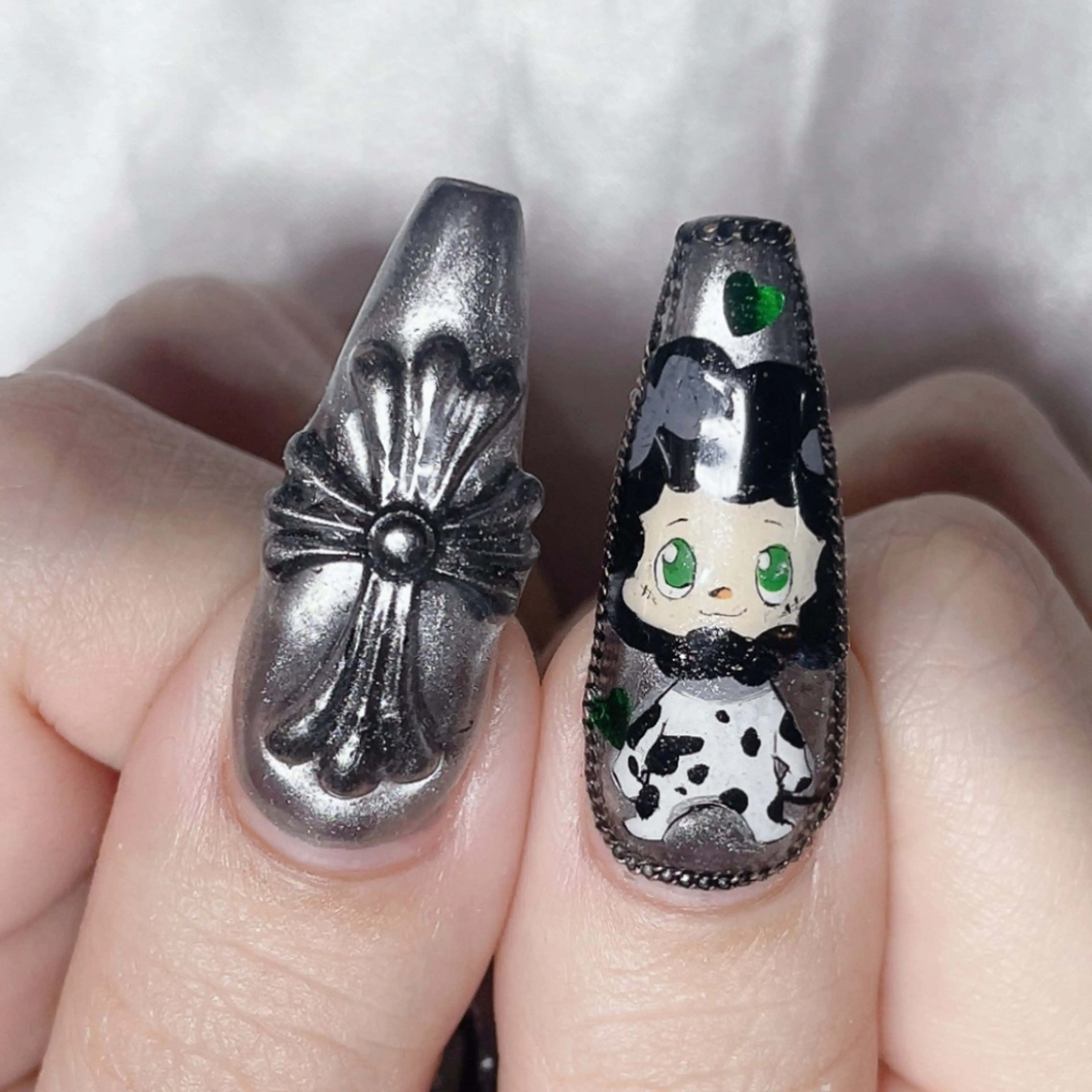 痛ネイル1本+60minアート🎭✨おまかせ・持ち込み🆗の写真