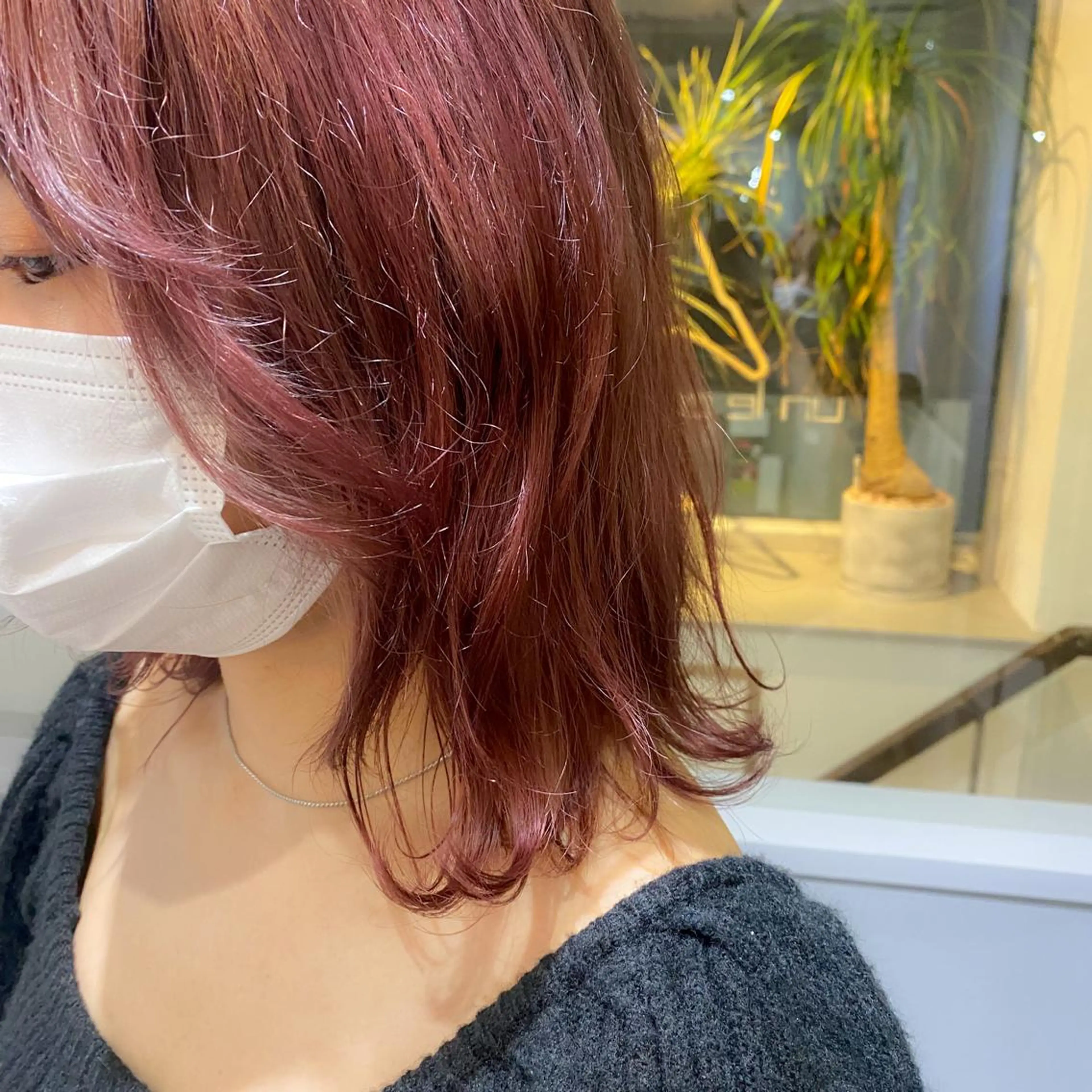 カラー ブリーチ ピンクカラー きよはらちさき🍑 柔らかカラー🌱🫧のヘアスタイル