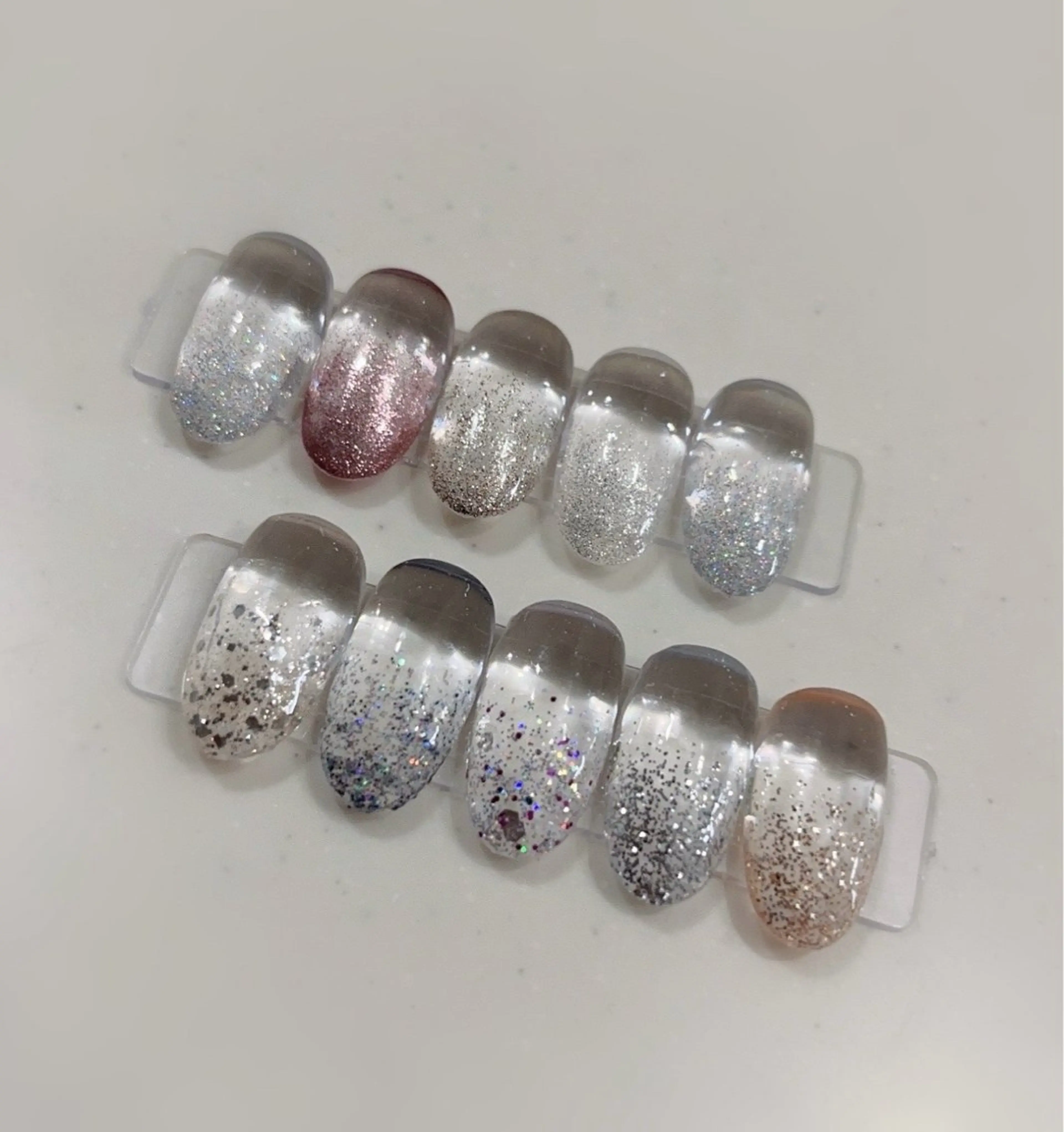 ラメグラデーションの写真