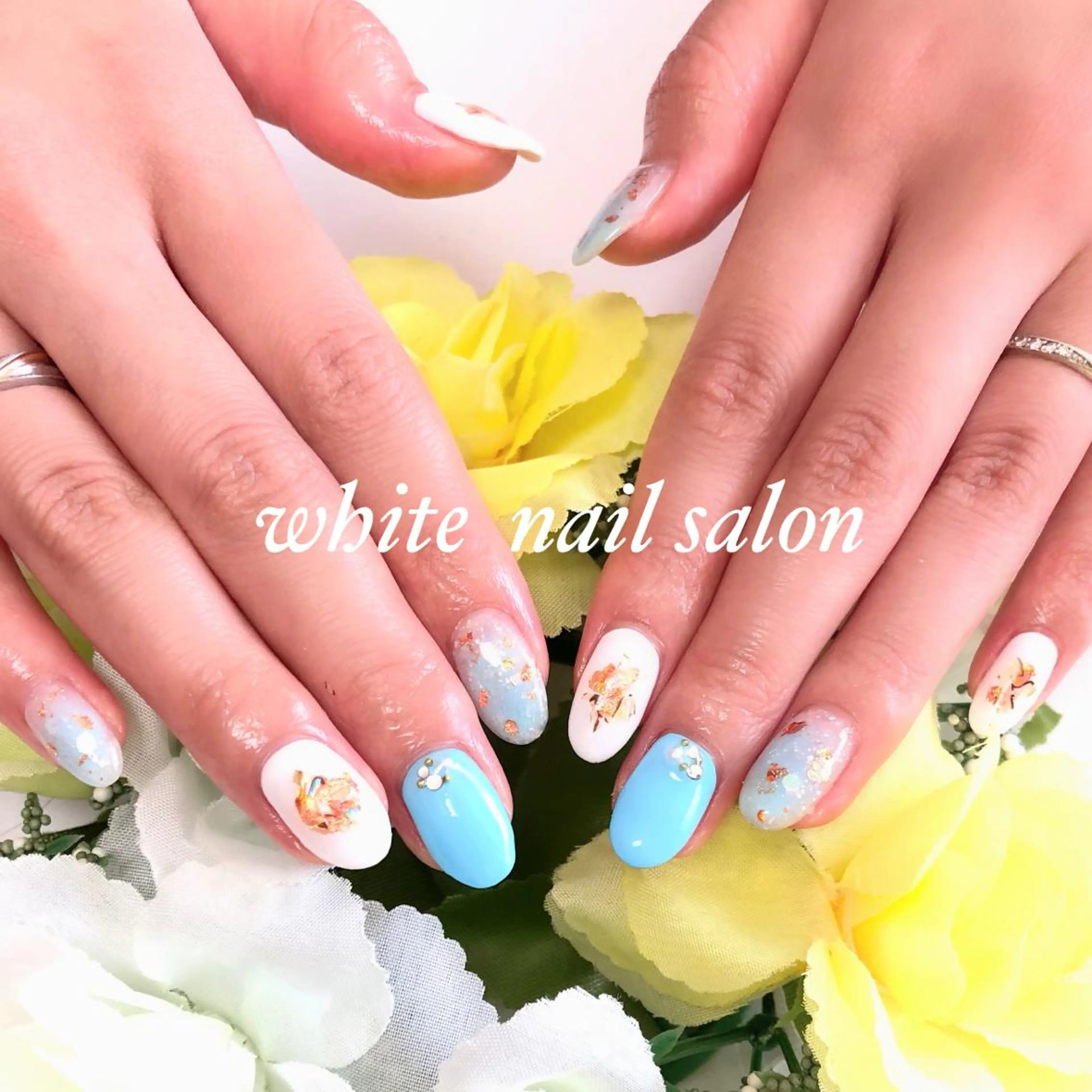 ネイル フットネイル ジェルネイル ハードジェル オフィスネイル スカルプネイル ハンドネイル white nail salonのネイルデザイン