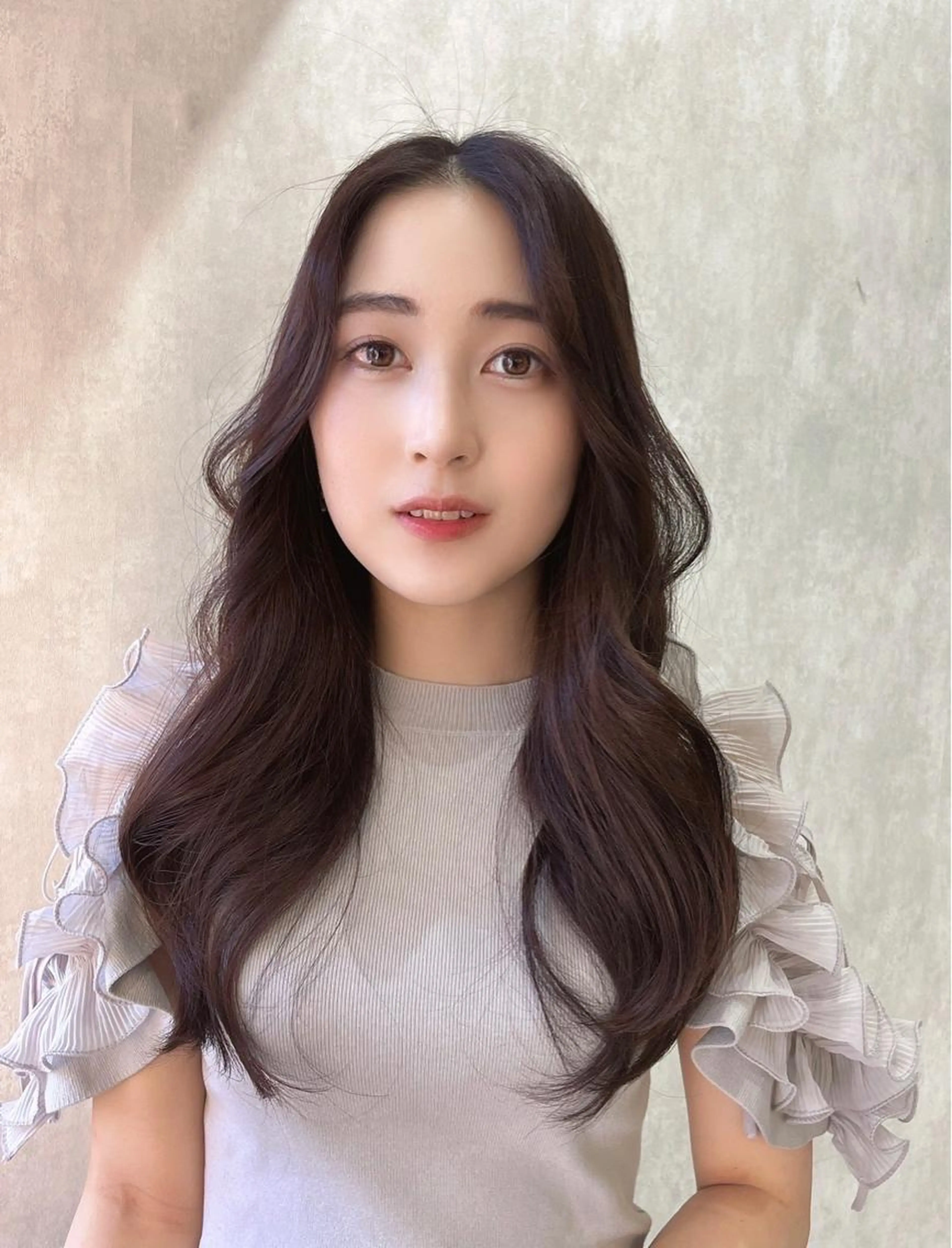 💖SNSで話題💖コテ巻き風パーマ✕韓国カット×1step スチームトリートメントの写真