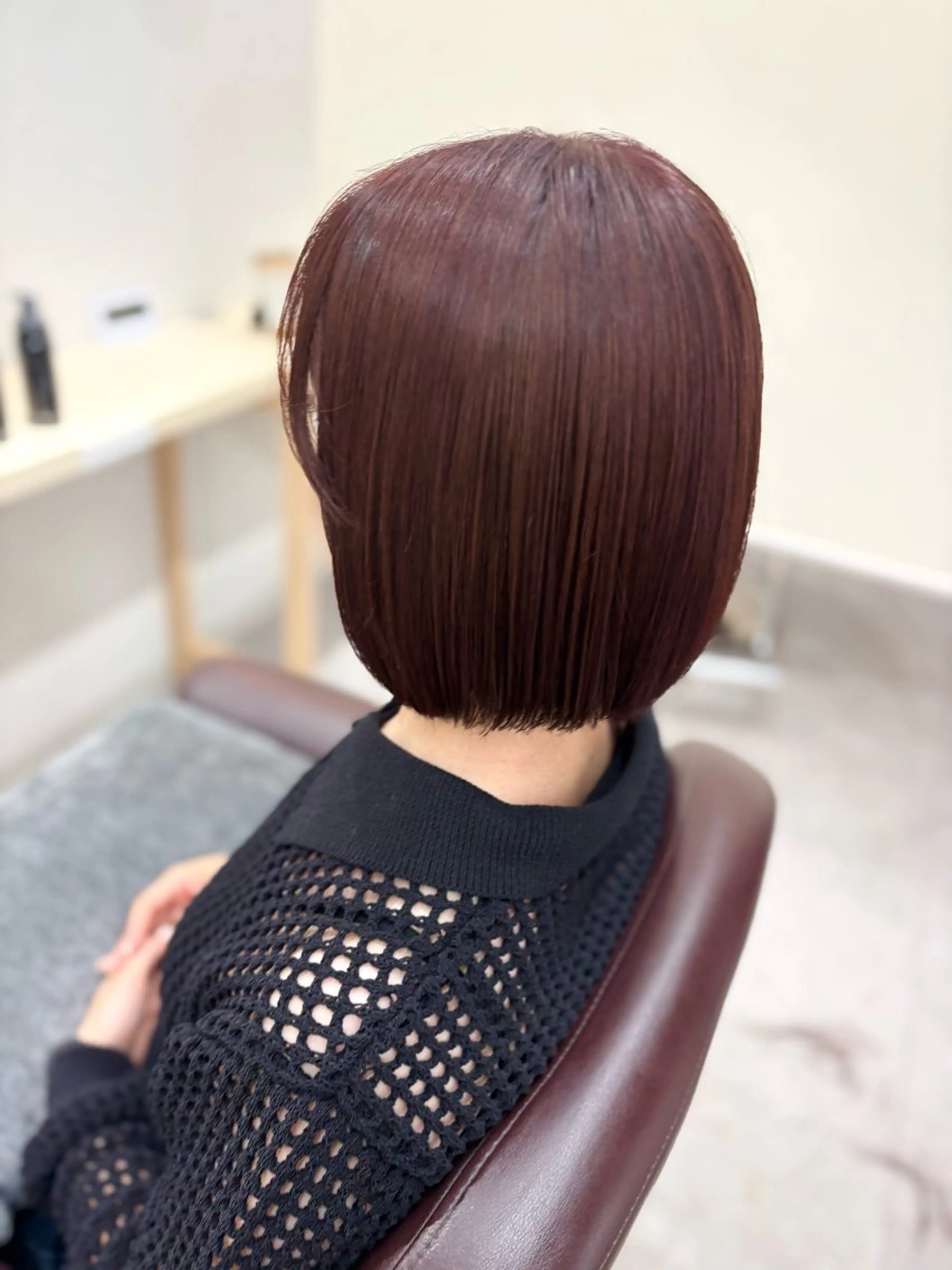 ミディアム ピンクラベンダー ボブ カット ヘアカラー Haruka✄﻿ 透明感カラー🫧🌙のヘアスタイル