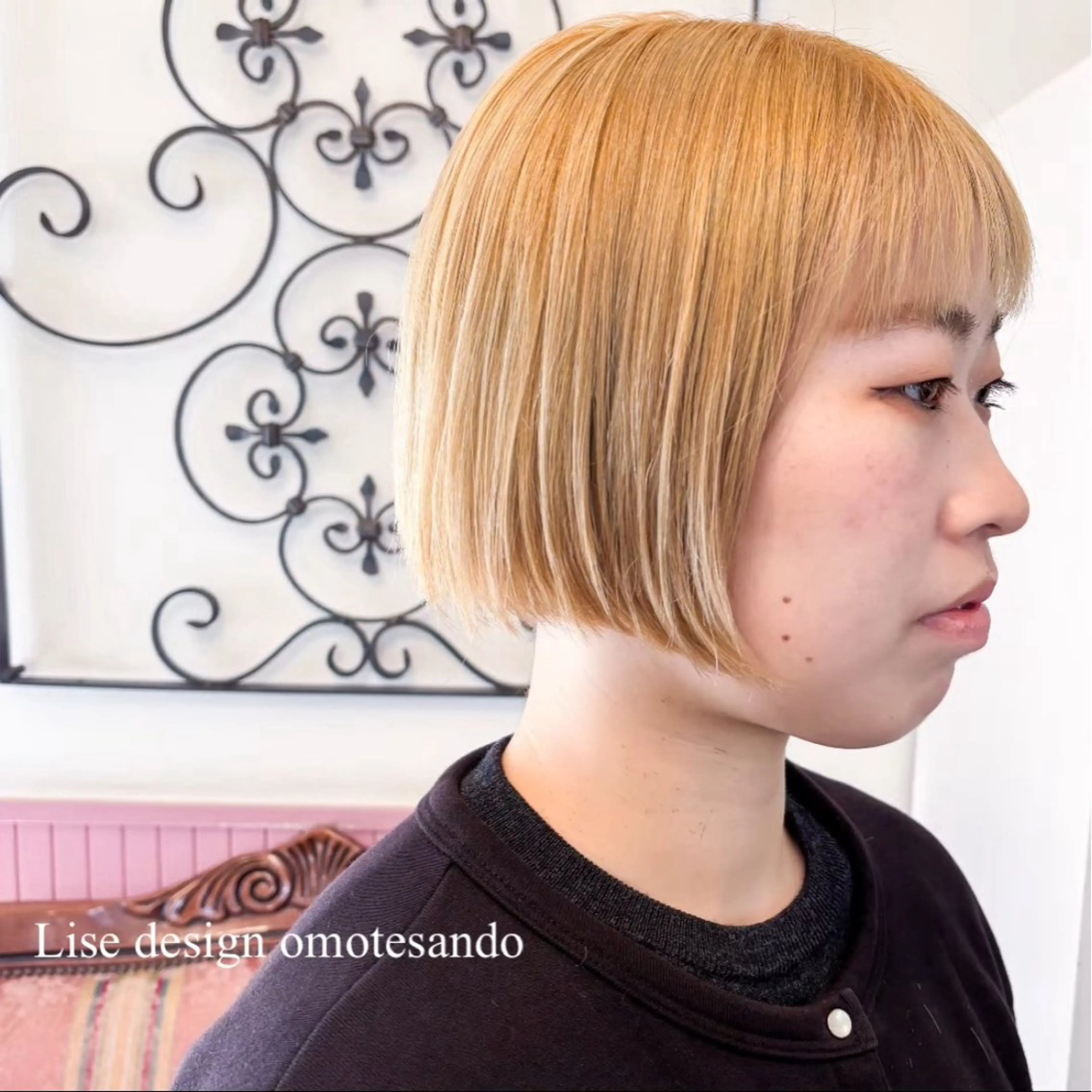 ショート カラー ヘアアレンジ メンズ カット ヘアカラー トリートメント 表参道Lise おおいしおりのヘアスタイル