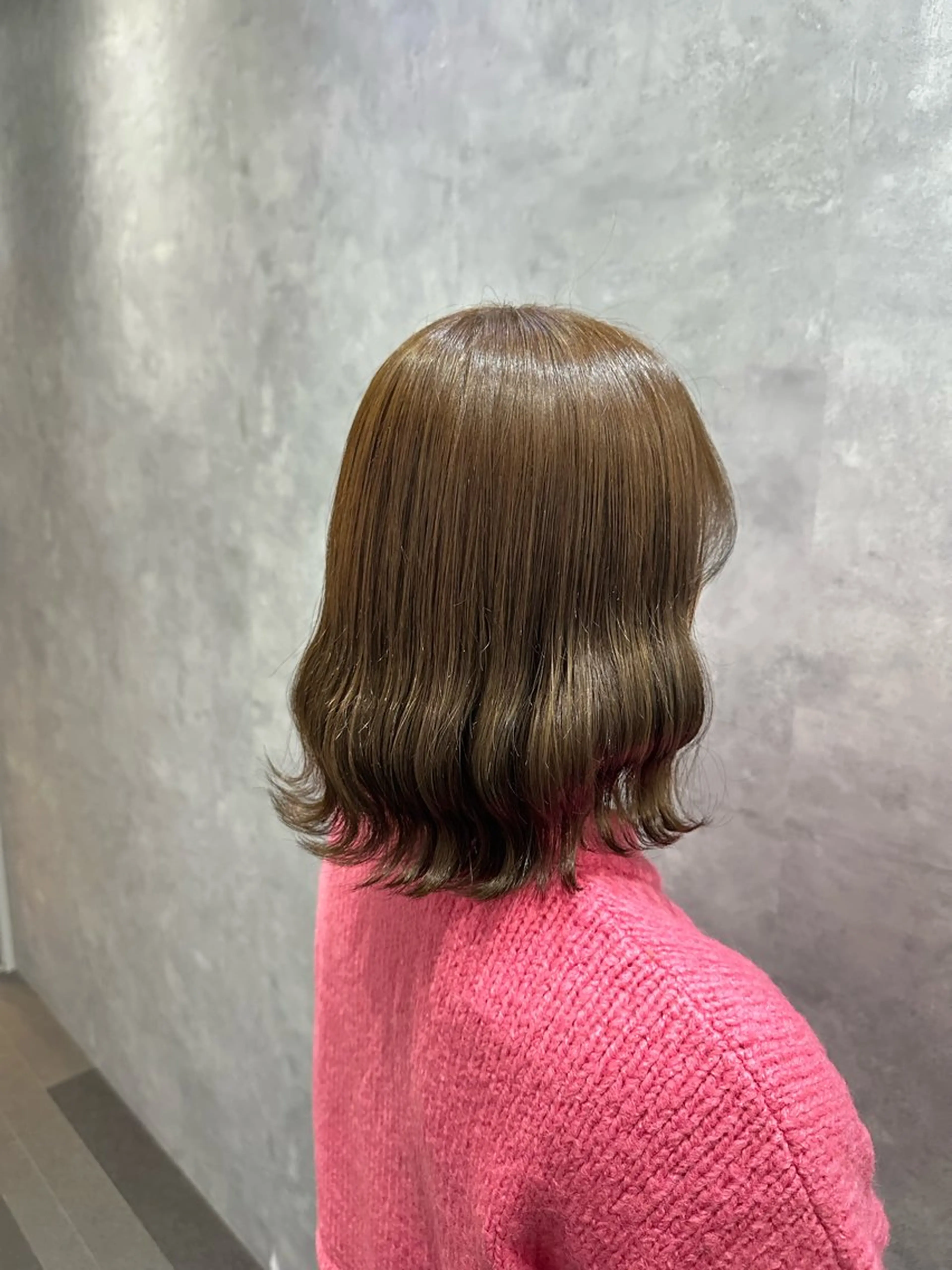 ミディアム カラー ブラウンカラー ヘアカラー トリートメント CS made by SHACHU 栄所属・中村 さきのヘアスタイル