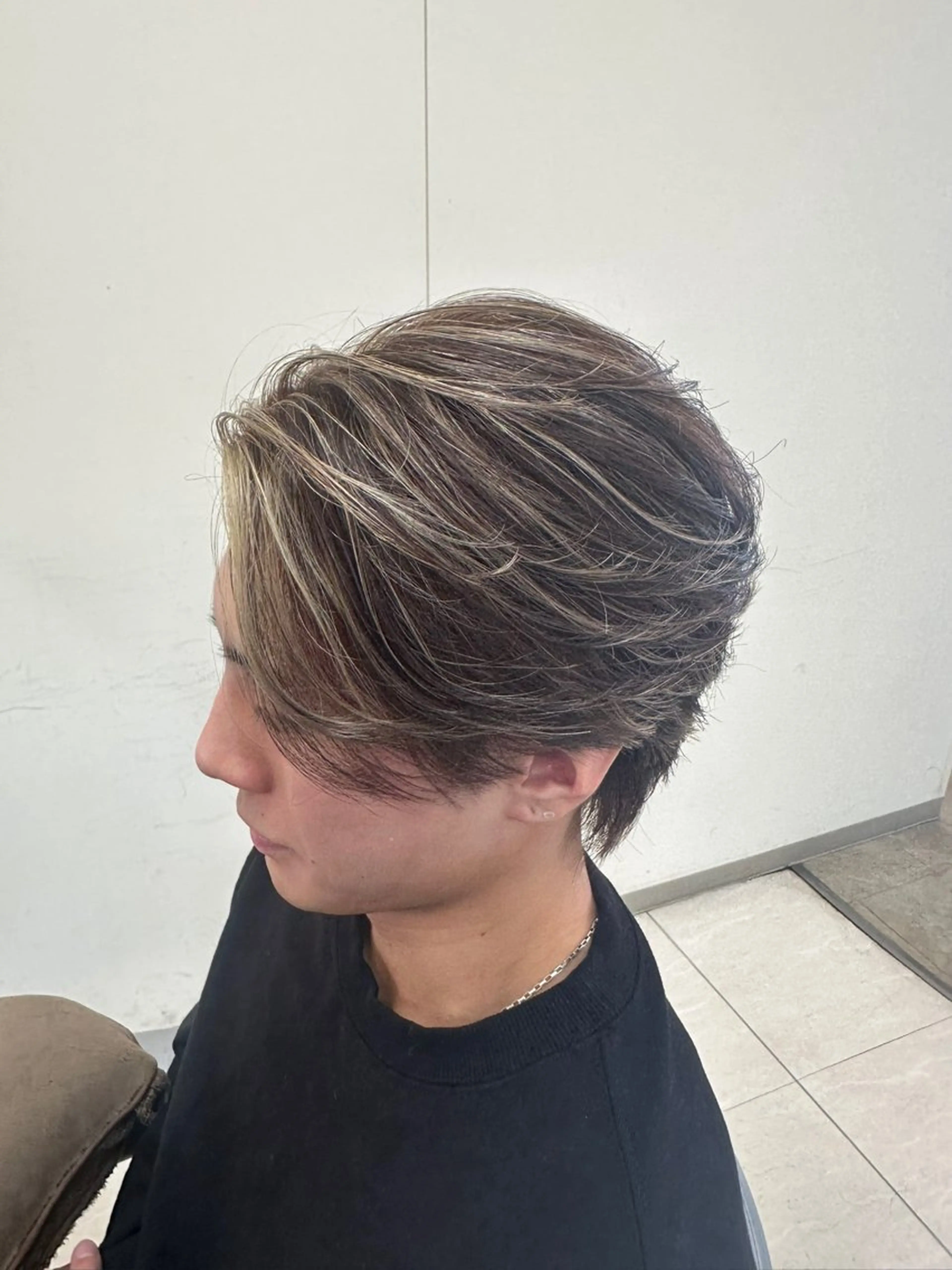 ショート カラー パーマ メンズ メンズハイライト ハイライトカラー 外国人風カラー ハイライト カット ヘアカラー 毎月230人担当/ メンズヘア/清和武虎のヘアスタイル