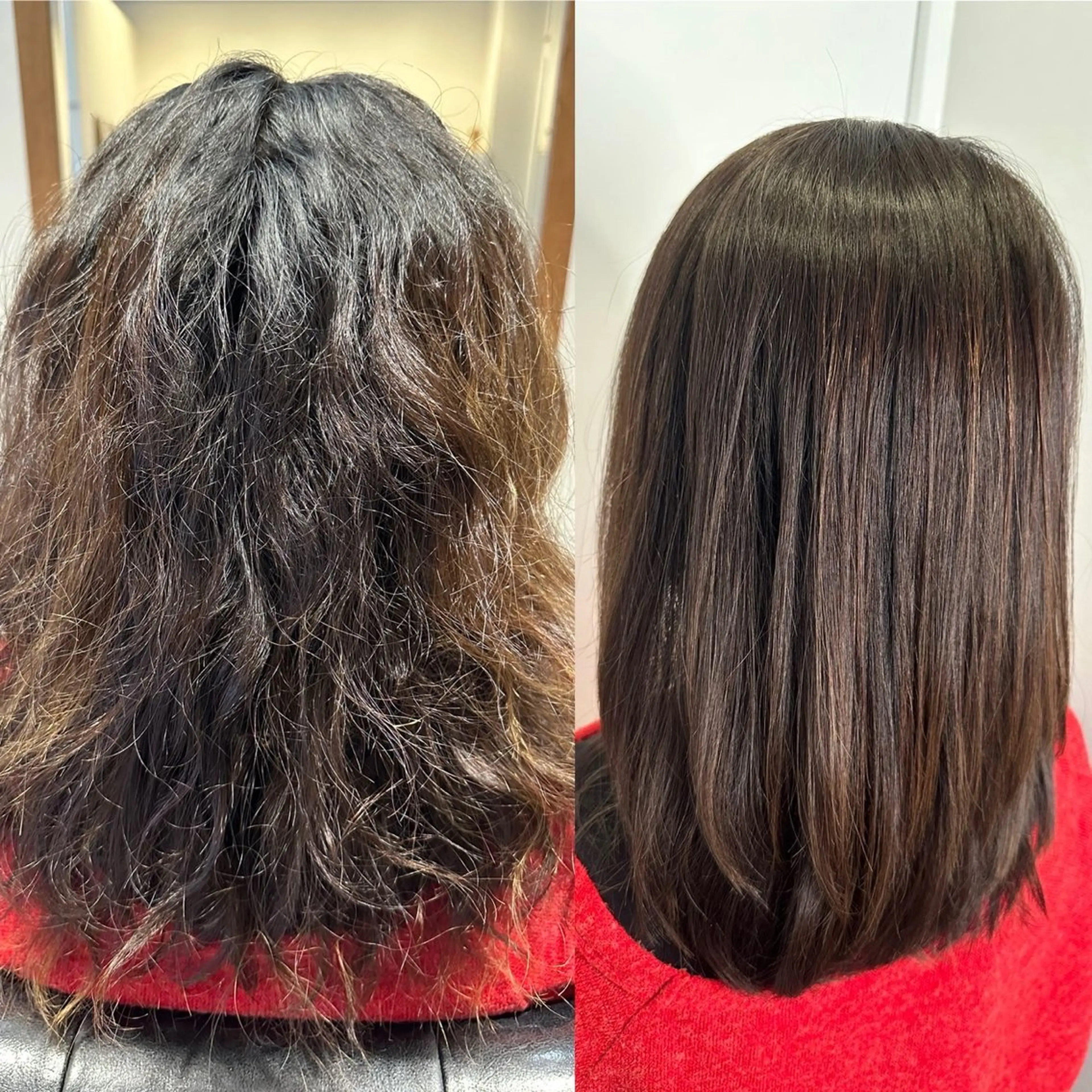 セミロング 縮毛矯正 匠美容室所属・t_salon Ayakaのヘアスタイル