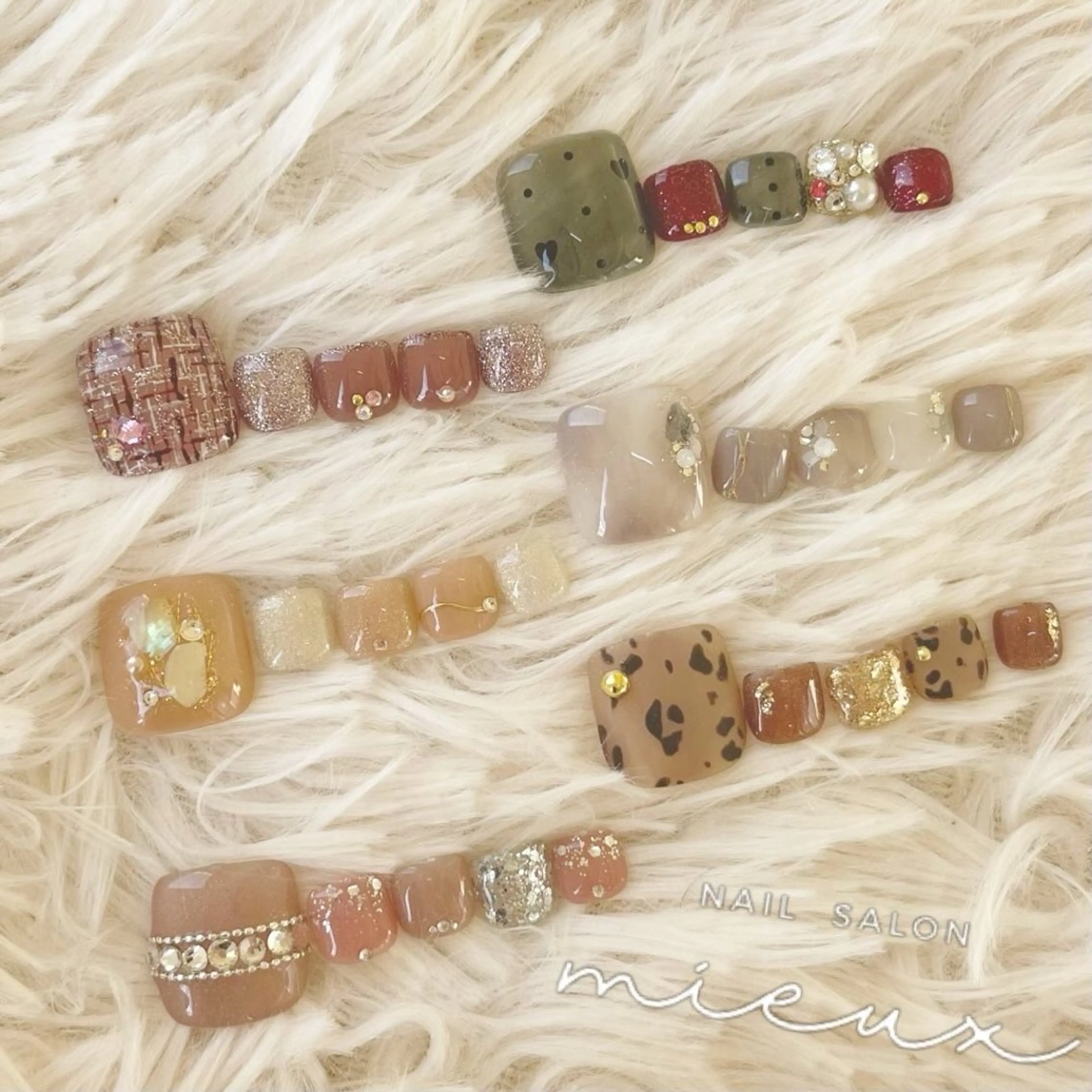 ネイル フットネイル nailsalon mieuxのネイルデザイン
