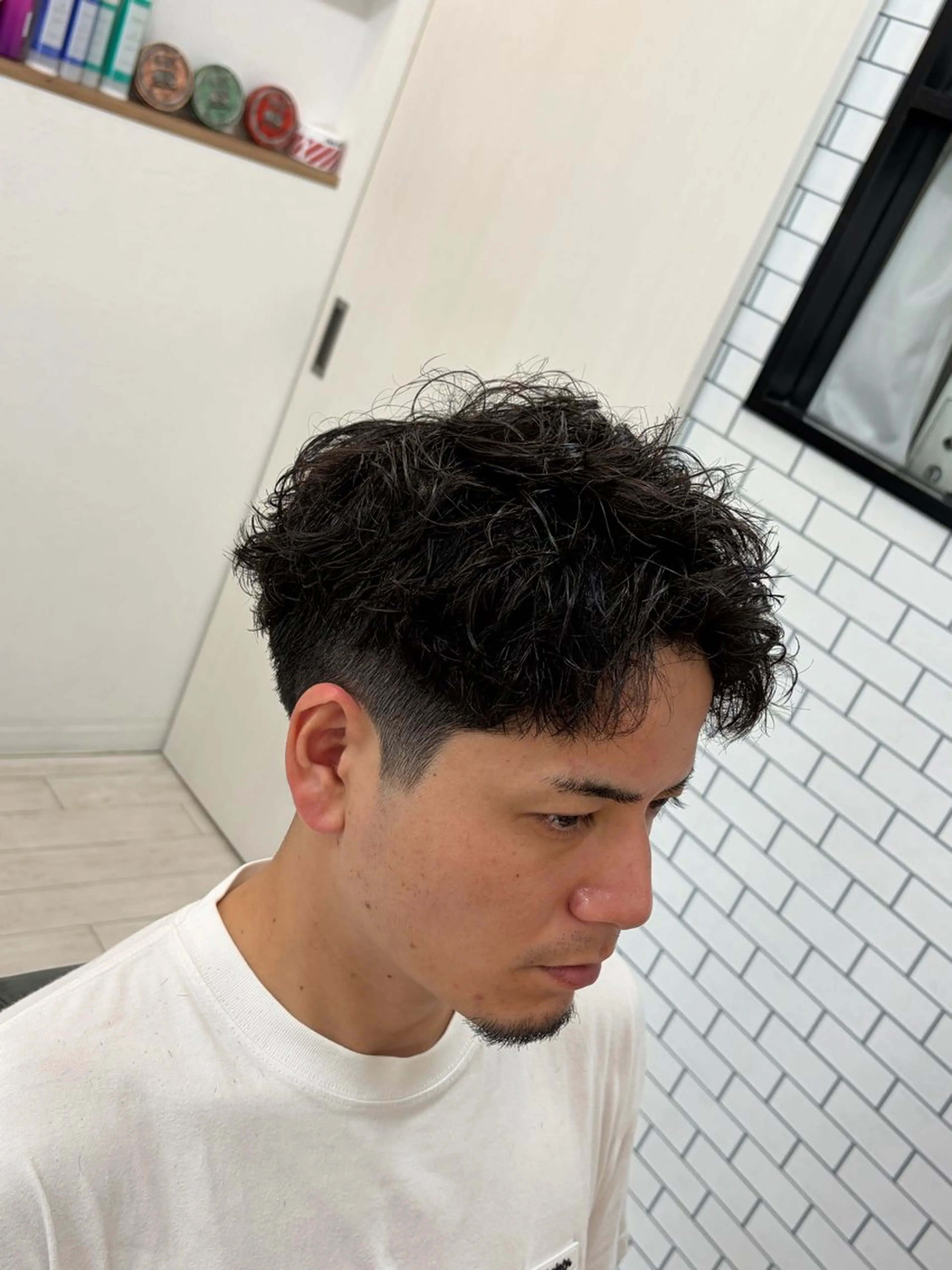 カラー パーマ メンズ メンズパーマ カット パーマ ヘアセット men'sヤマカワ /【琉生】のヘアスタイル