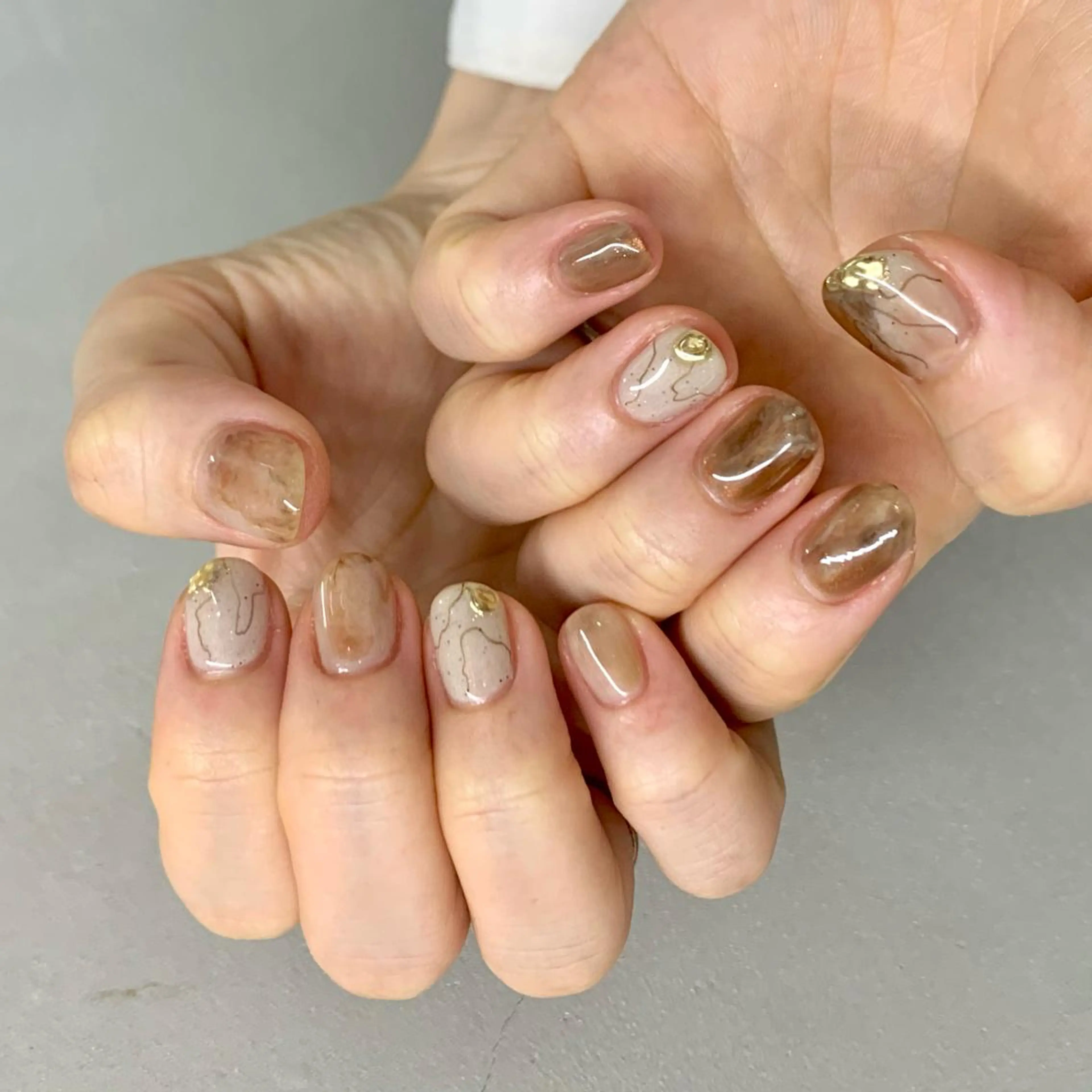 ネイル ハンドネイル 新宿ニュアンスネイル makotoのネイルデザイン