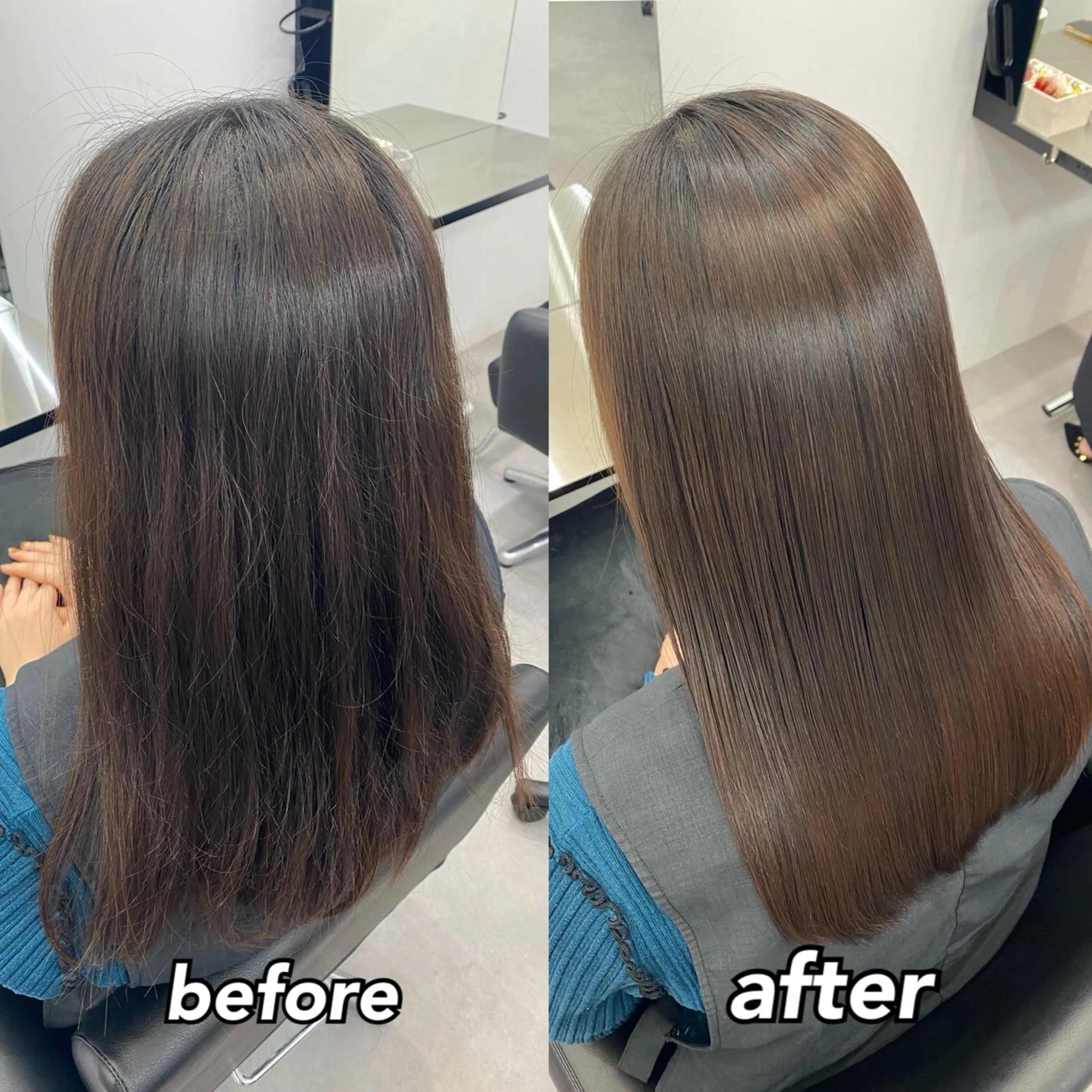 ロング カット 縮毛矯正 艶髪/縮毛矯正/ Core mikuaのヘアスタイル