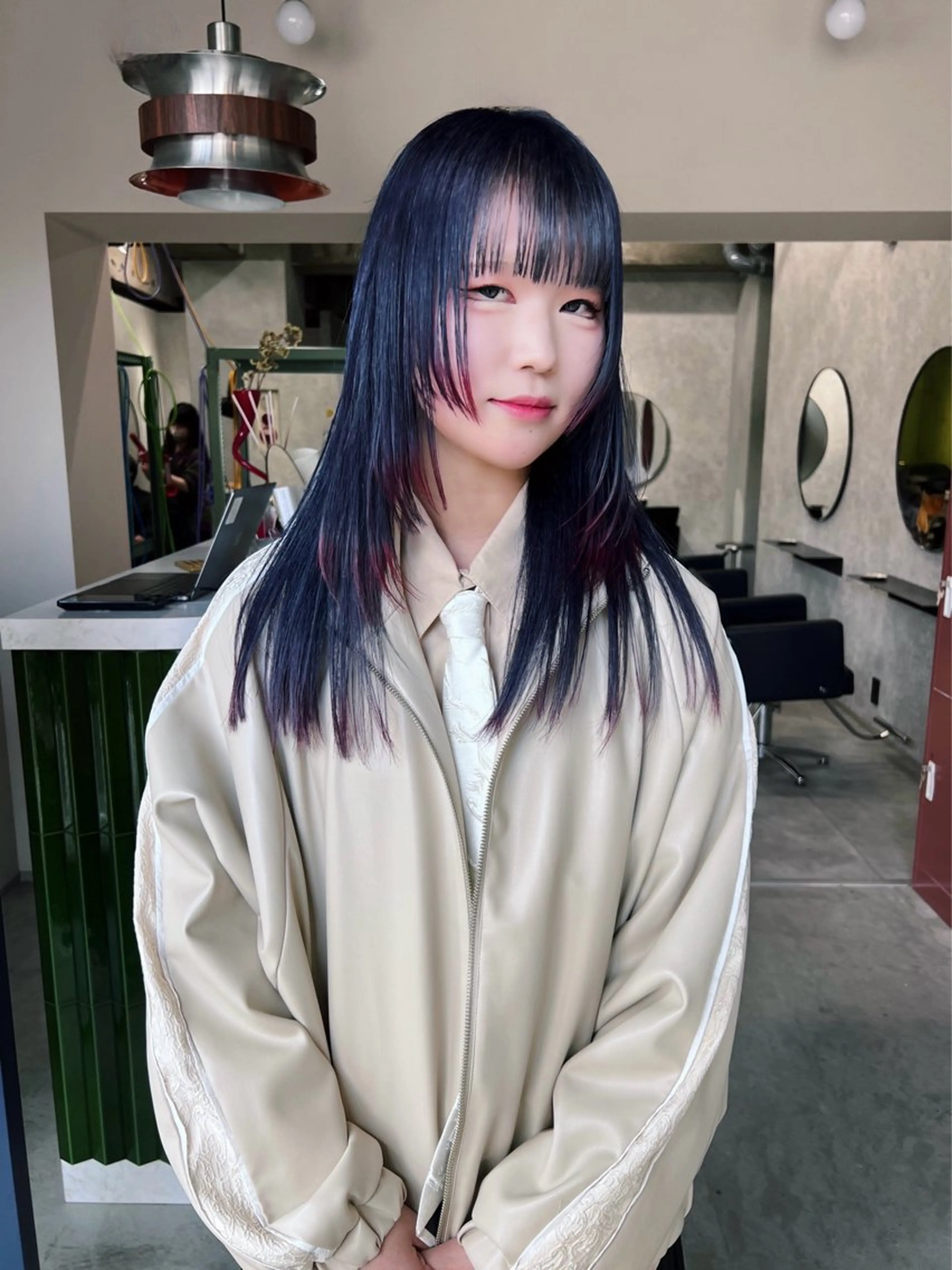 ミディアム カラー カット ヘアカラー トリートメント ヘアセット 🧡色落ちまで2度綺 麗なカラー🧡ヨシキのヘアスタイル