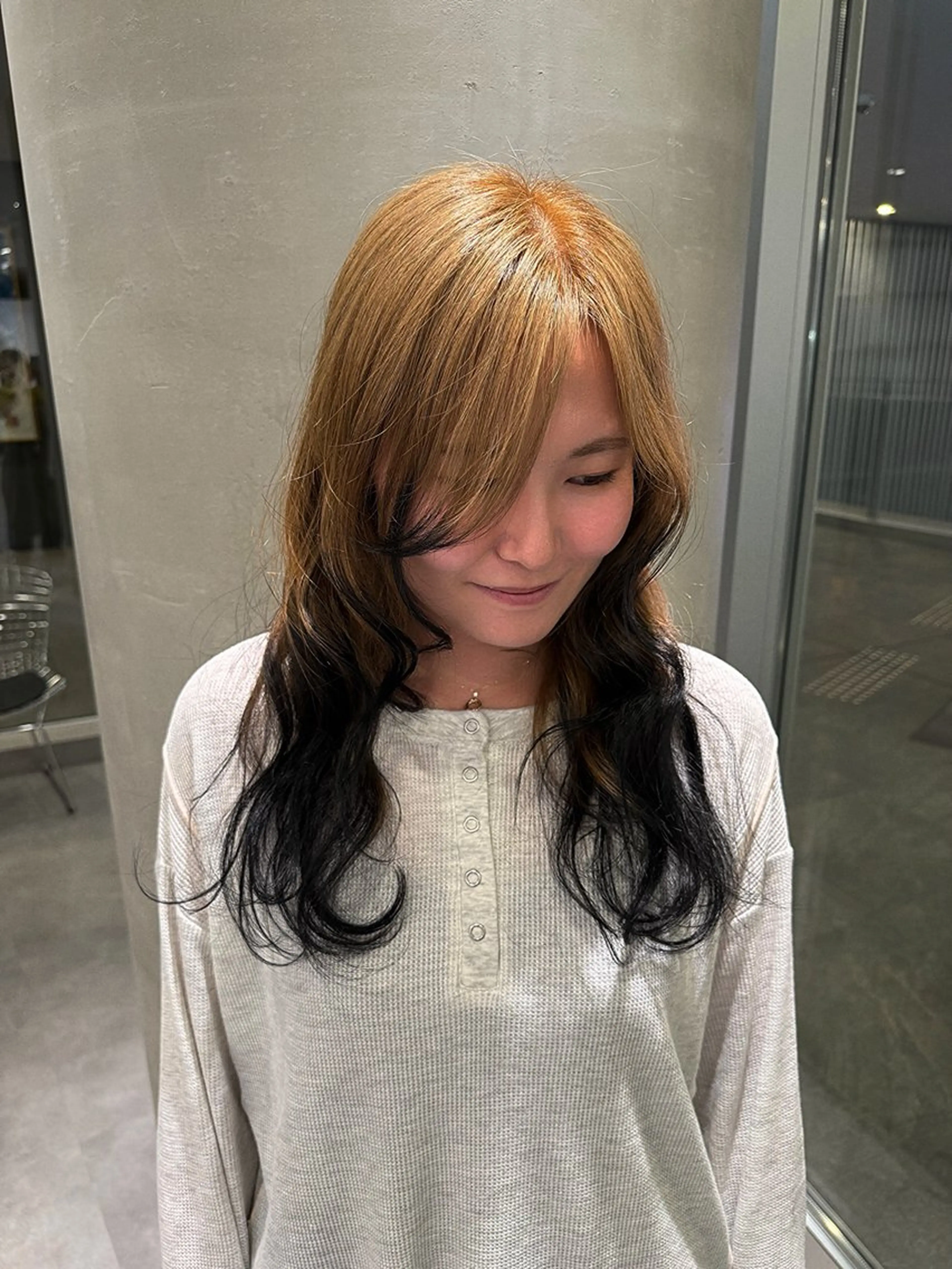 ロング ヘアカラー 佐藤彩野/艶カラー /透明感カラーのヘアスタイル