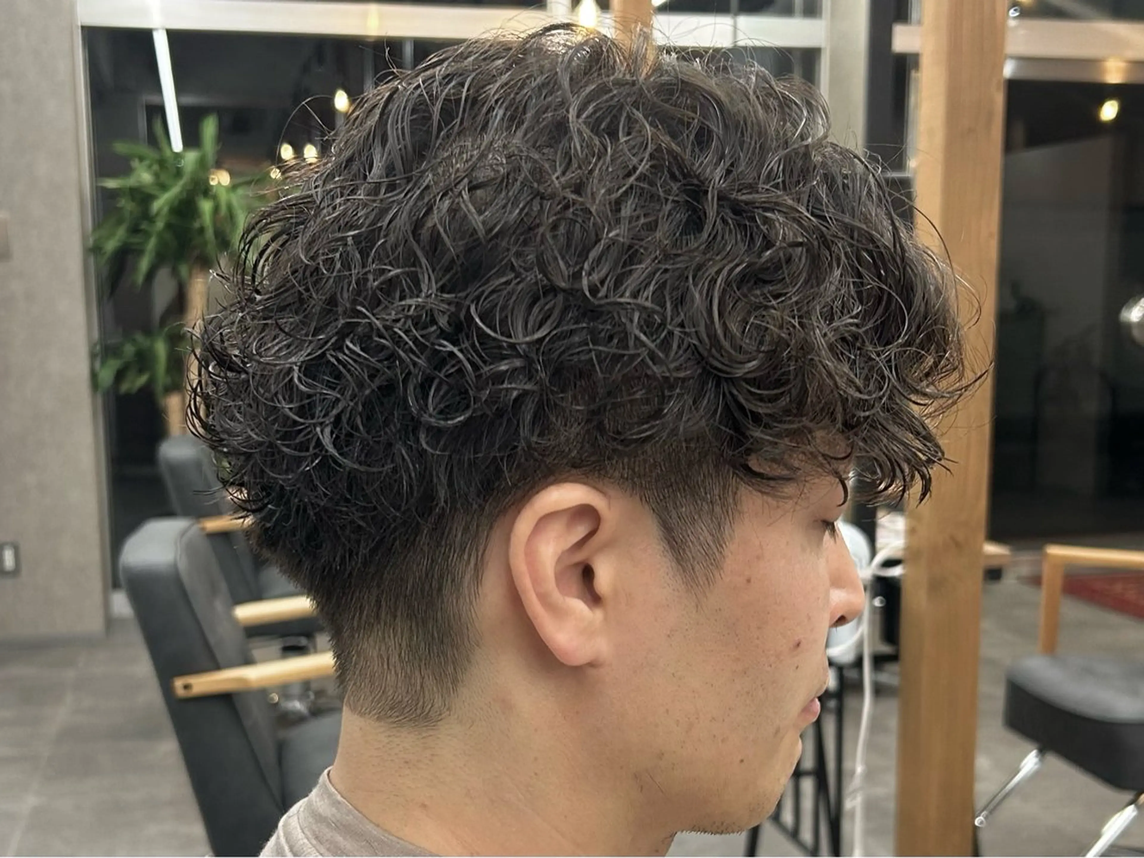 ショート パーマ メンズ カット パーマ いちか🤍 COQU千葉のヘアスタイル