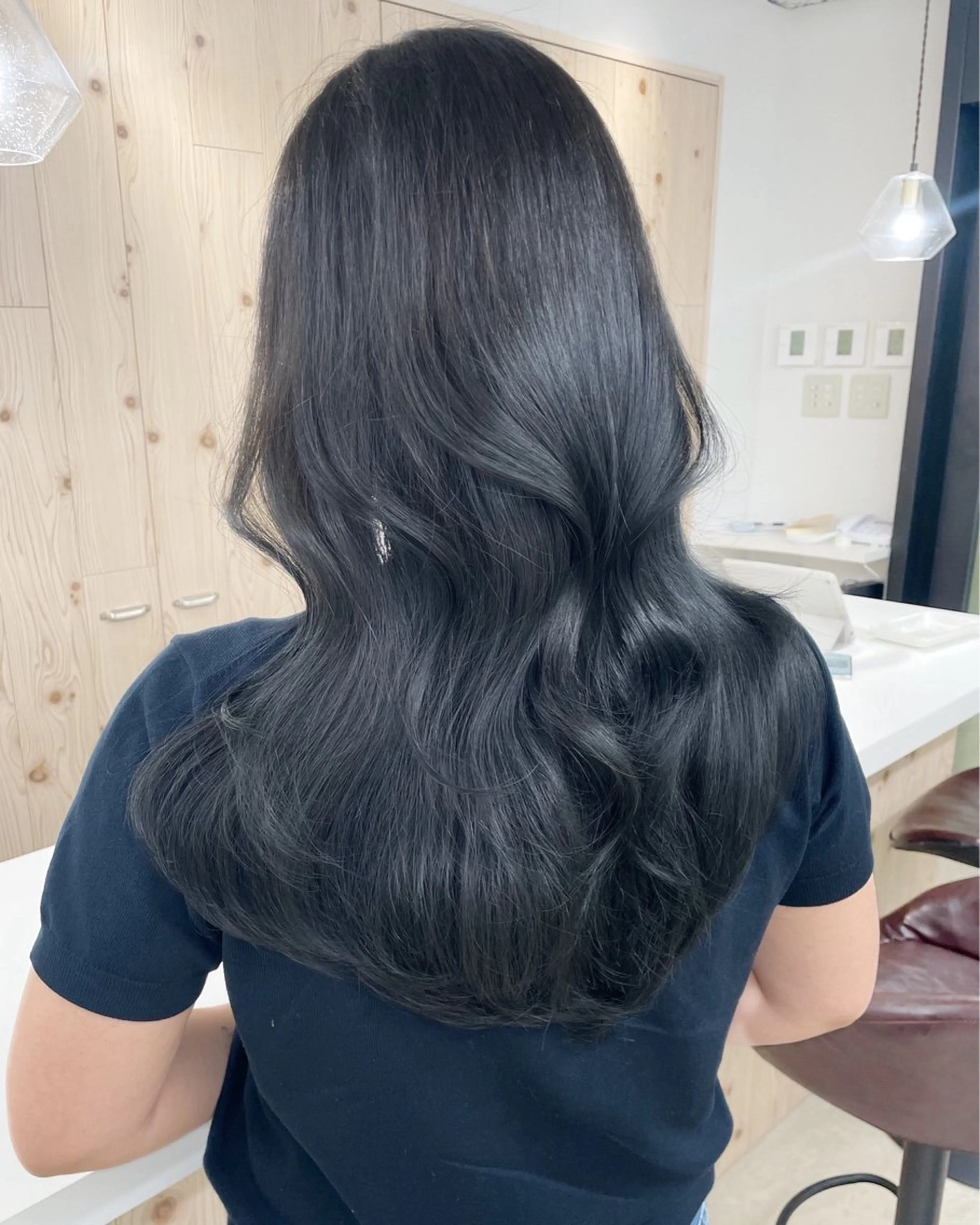 ロング カラー ヘアカラー 新宿/韓国ヘア/ 髪質改善ストレートのヘアスタイル