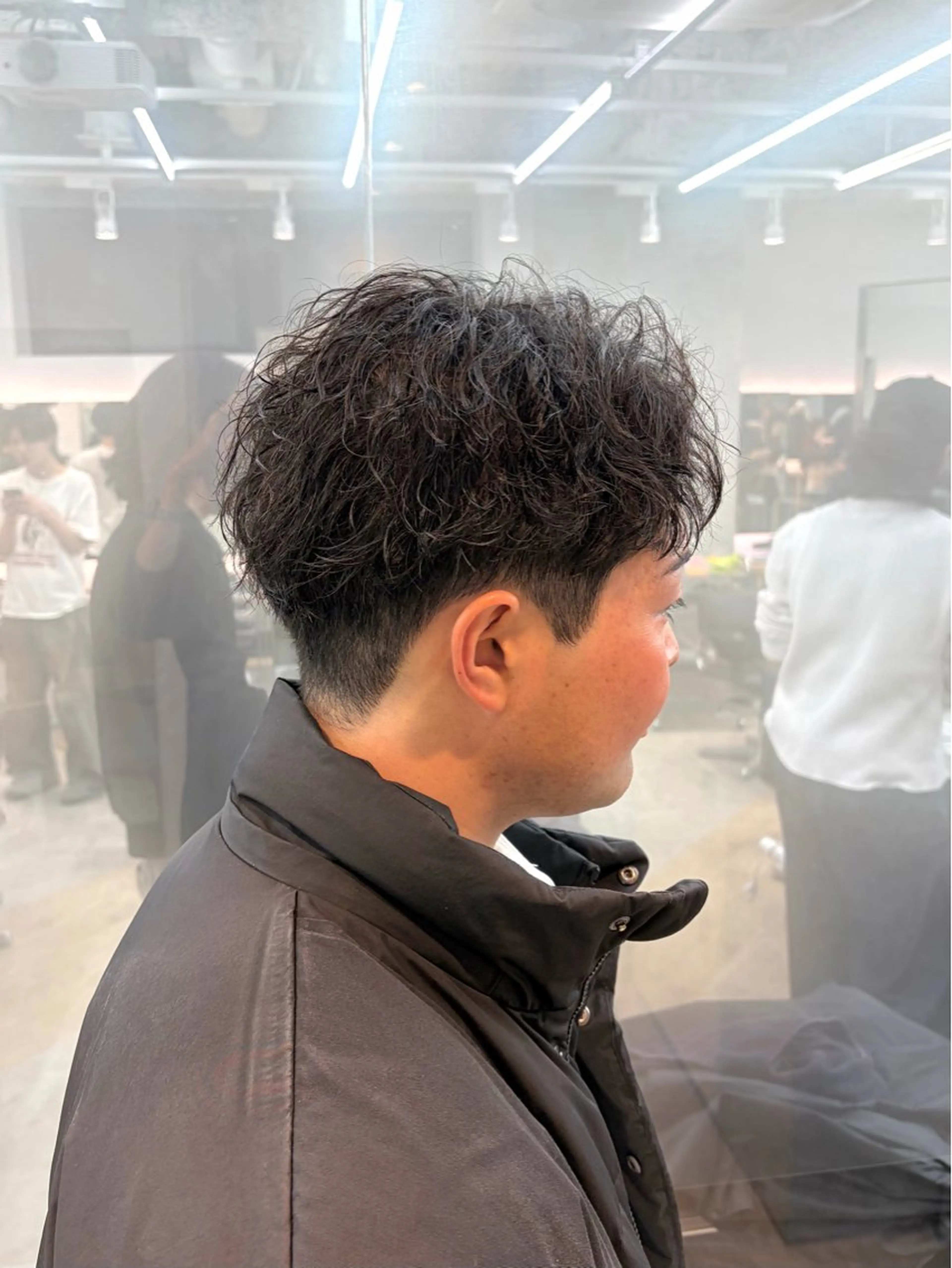 ショート パーマ メンズ マッシュ 刈り上げ メンズパーマ 名古屋/水谷颯のヘアスタイル