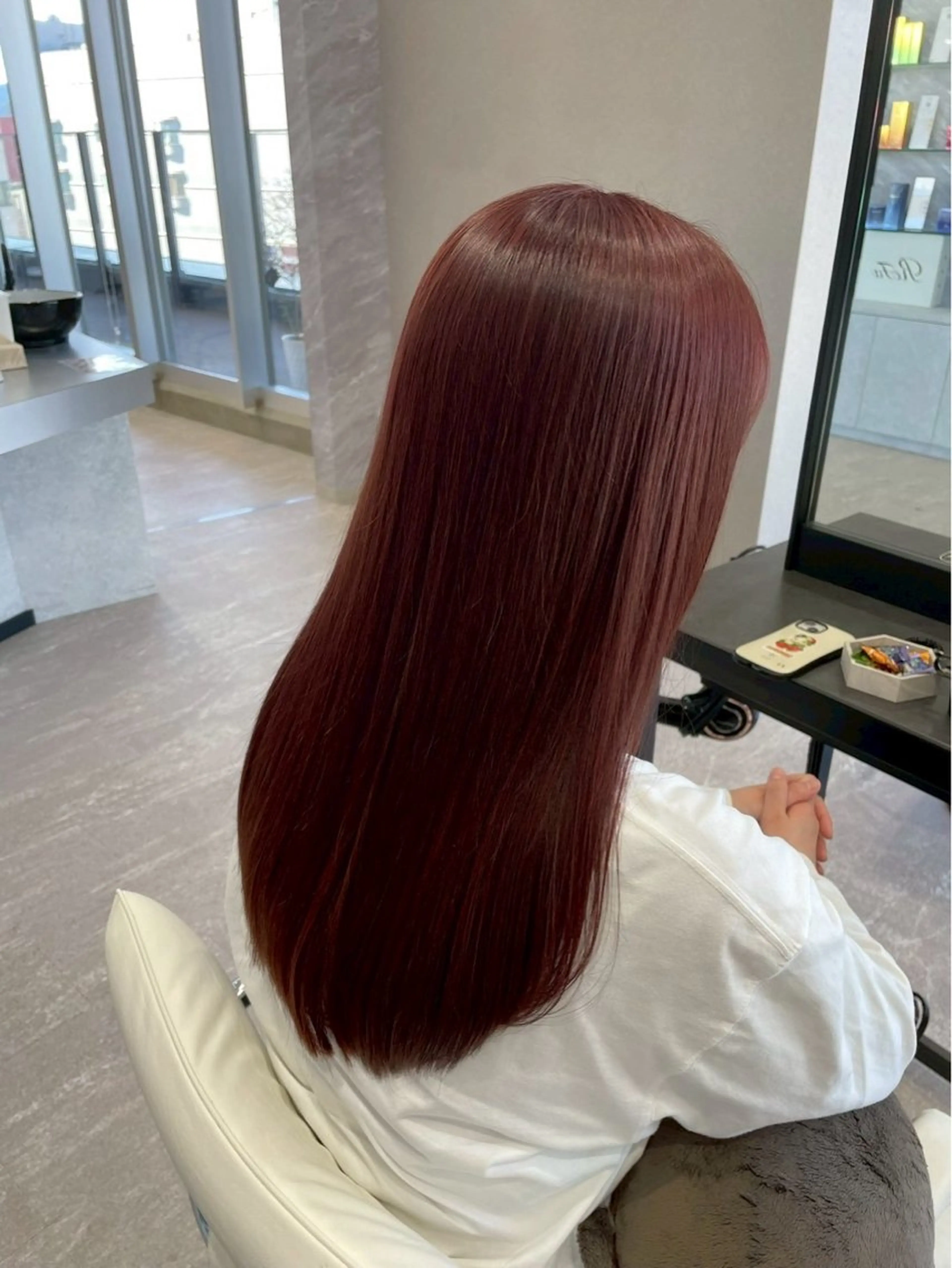 ロング カラー パーマ ショータのヘアスタイル