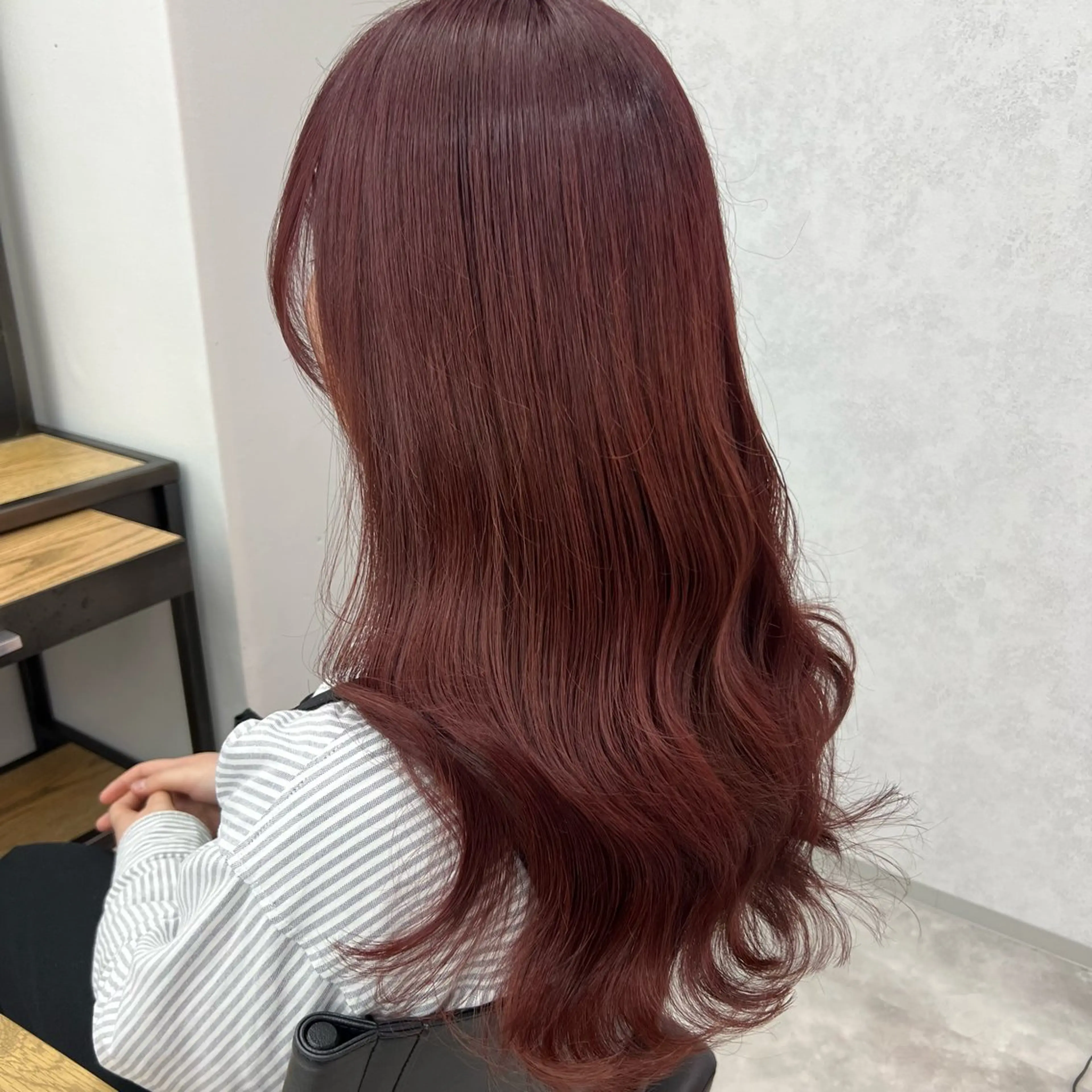 セミロング カット ヘアカラー トリートメント 岸下 理緒のヘアスタイル