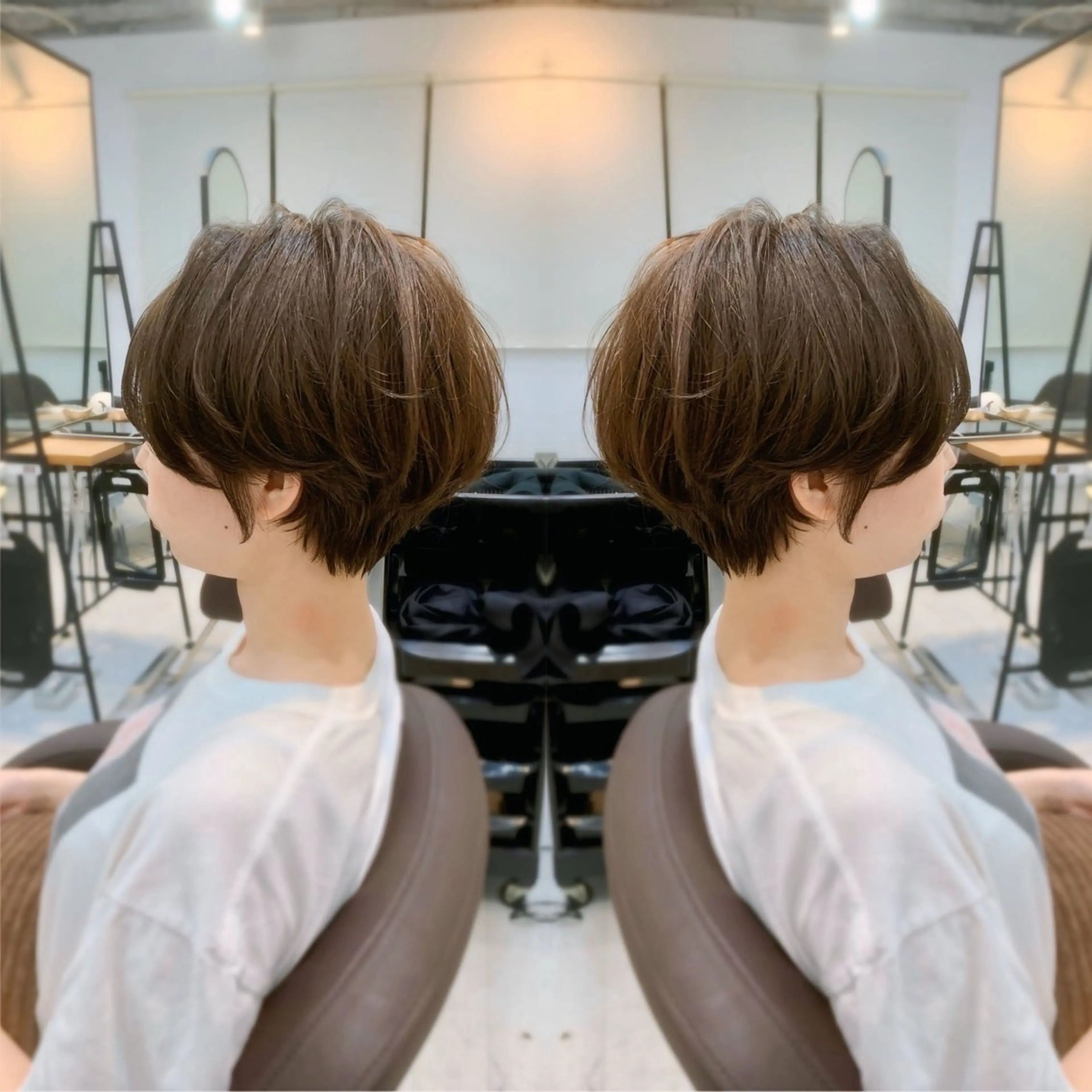 ショート カラー カット ヘアカラー トリートメント 前田 健太のヘアスタイル