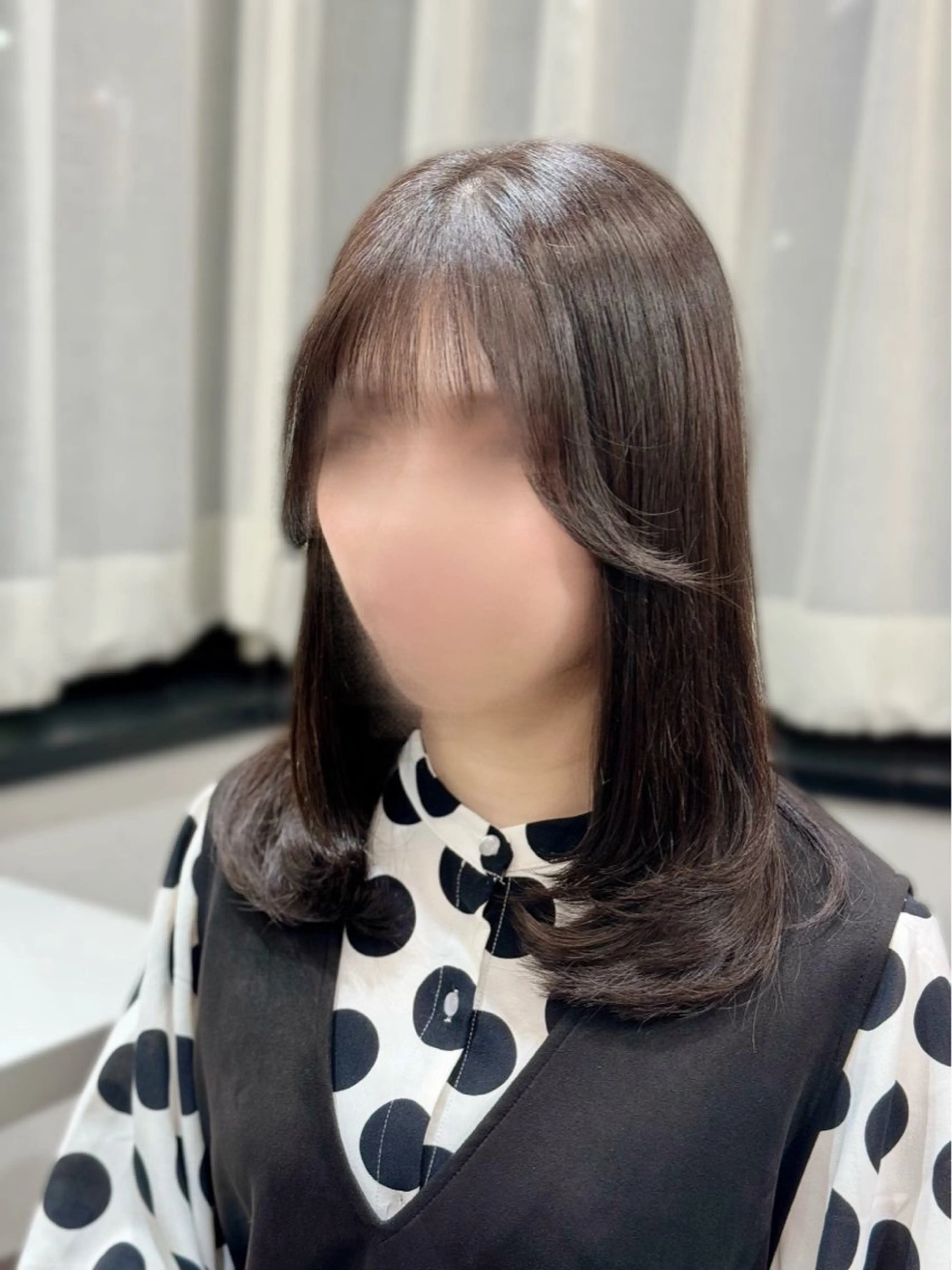 ミディアム カラー ブラウンカラー チョコレートブラウン レイヤーカット カット ヘアカラー トリートメント 韓国風cut/ 縮毛矯正/正岡幹康のヘアスタイル