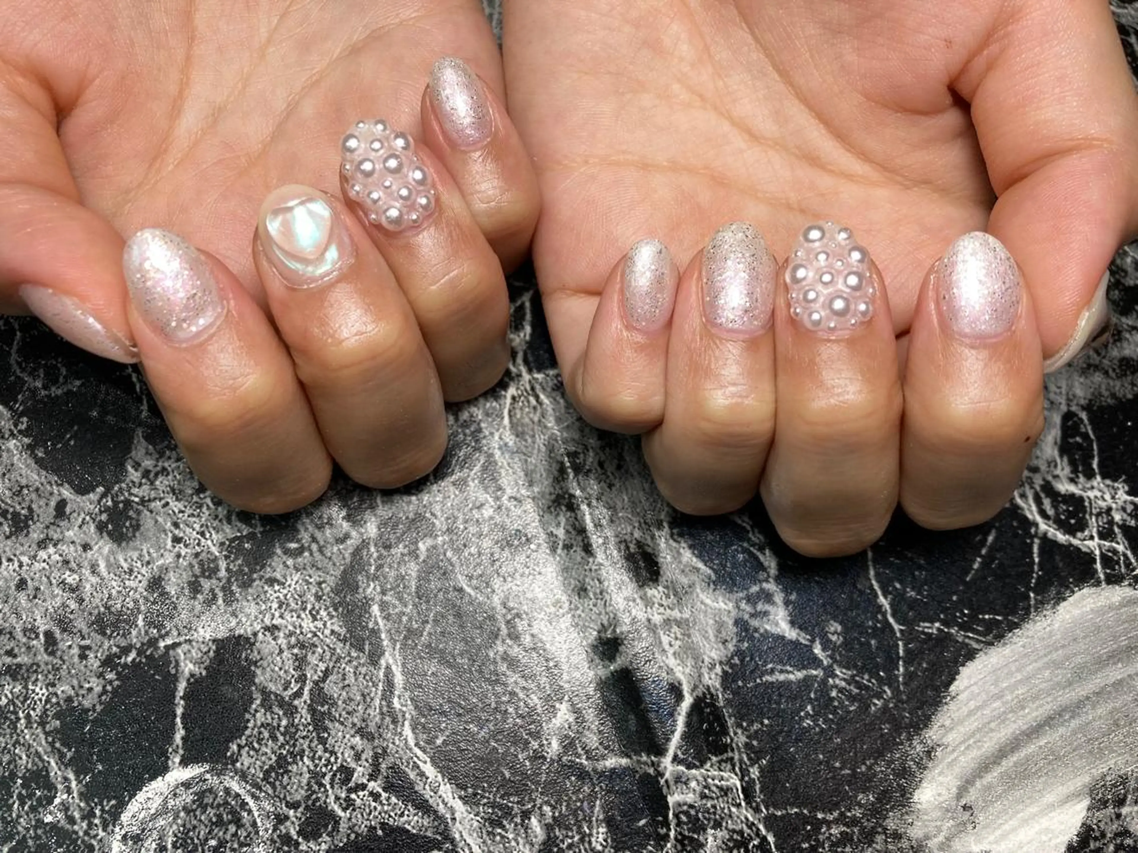 ショート ネイル ハンドネイル フットネイル ✴︎ Delightのネイルデザイン