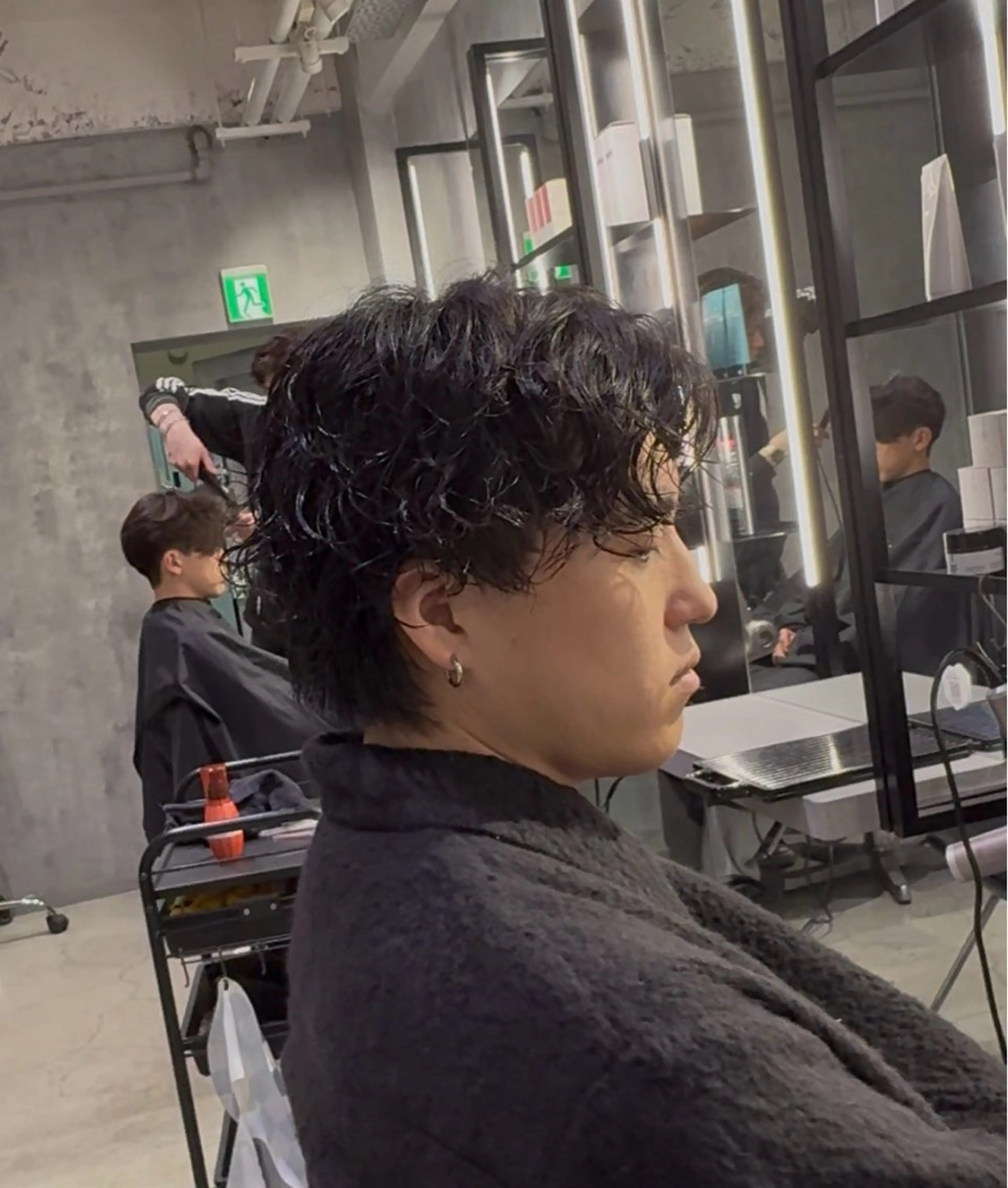 パーマ メンズ メンズパーマ スパイラルパーマ カット パーマ 曲がる縮毛矯正/メン ズパーマ/シュントのヘアスタイル