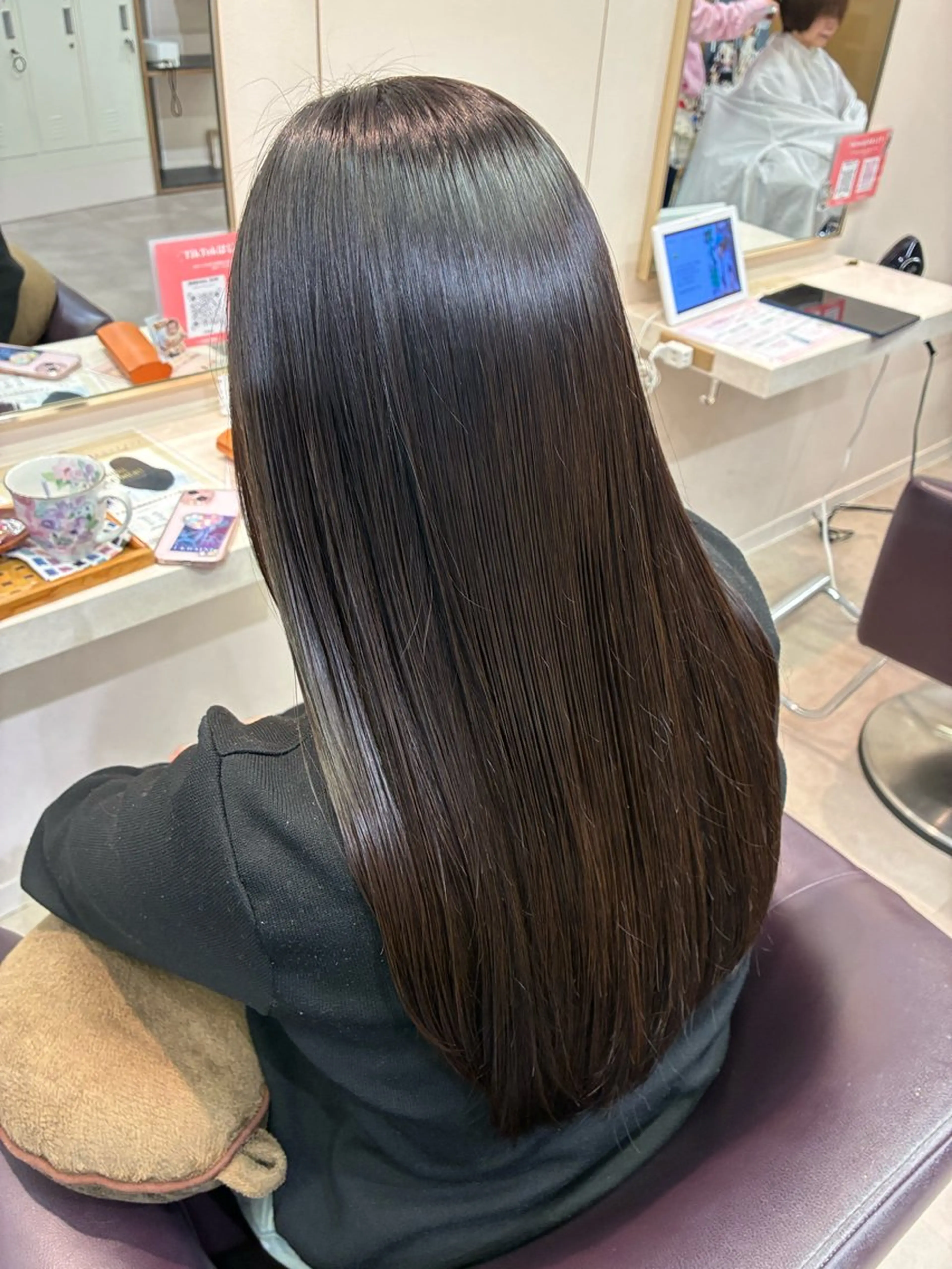 ロング 縮毛矯正 アレンジ/縮毛矯正 FACE。ゆのんのヘアスタイル