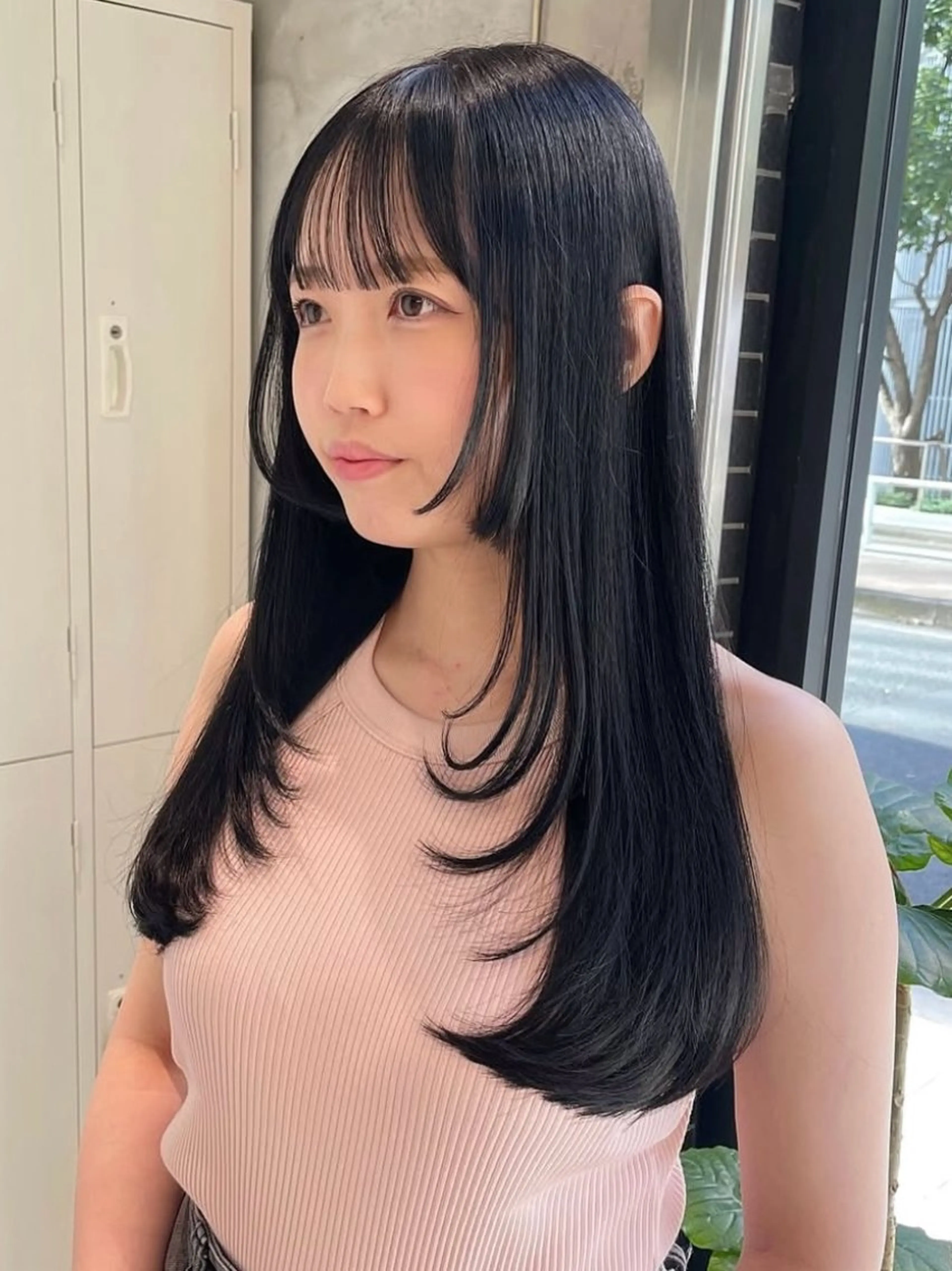 ロング カラー ハイレイヤー レイヤーカット ちえみ/ ボブ・ショート募集中のヘアスタイル