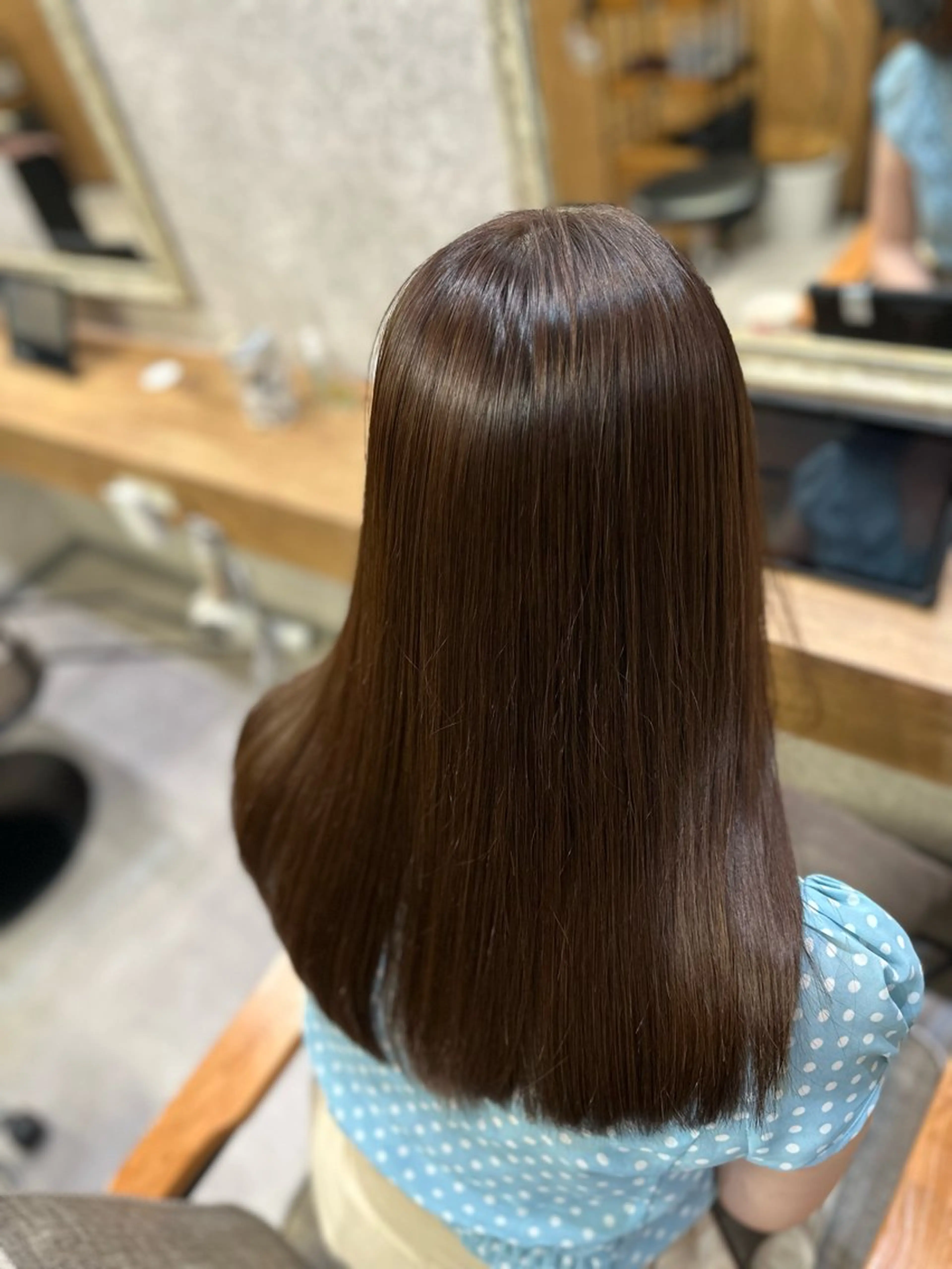 セミロング 髪質改善/縮毛矯正/ 艶髪/根本和也のヘアスタイル