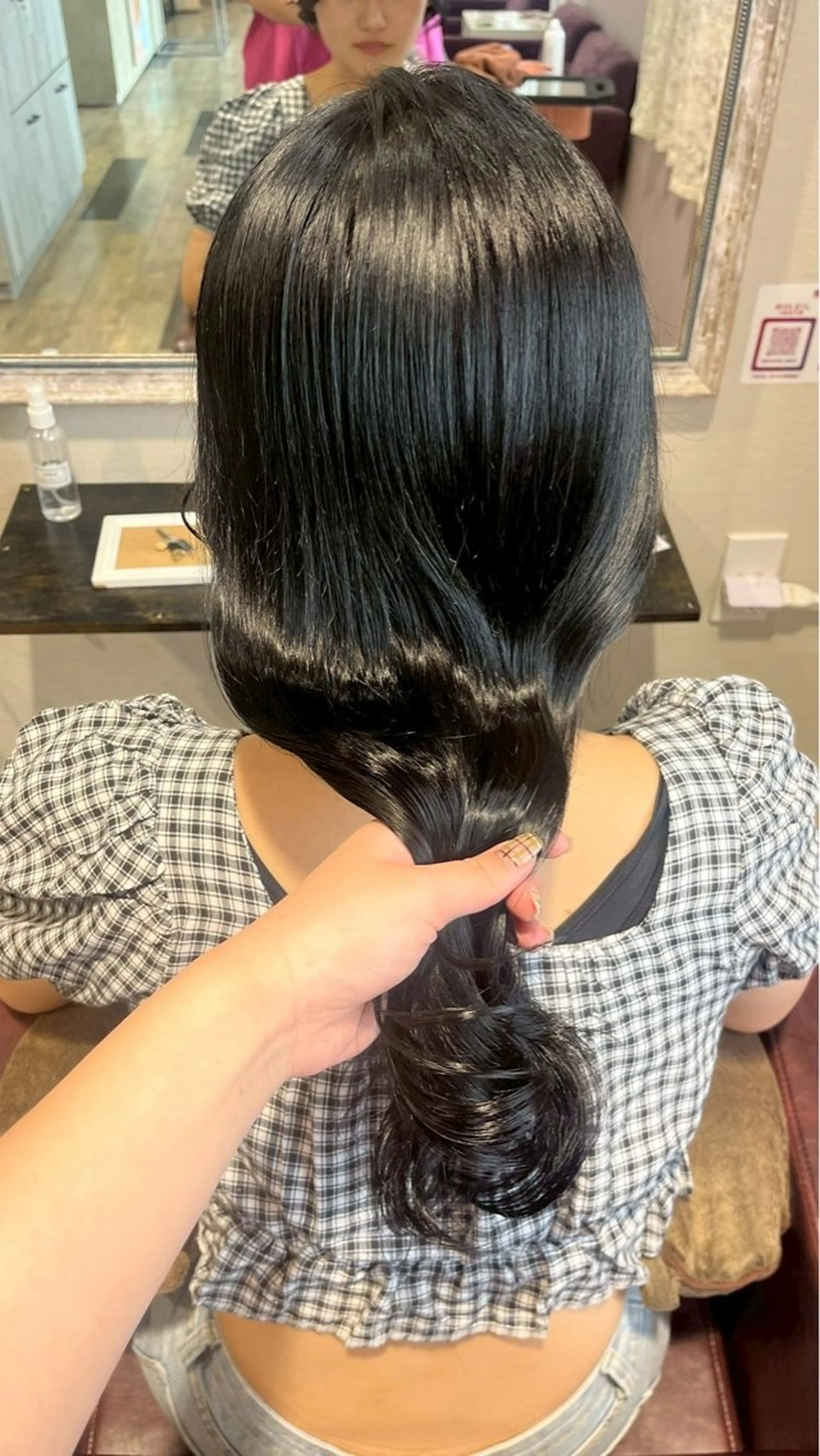ロング カラー ヘアカラー トリートメント 艶カラー/ 縮毛矯正/いくののヘアスタイル