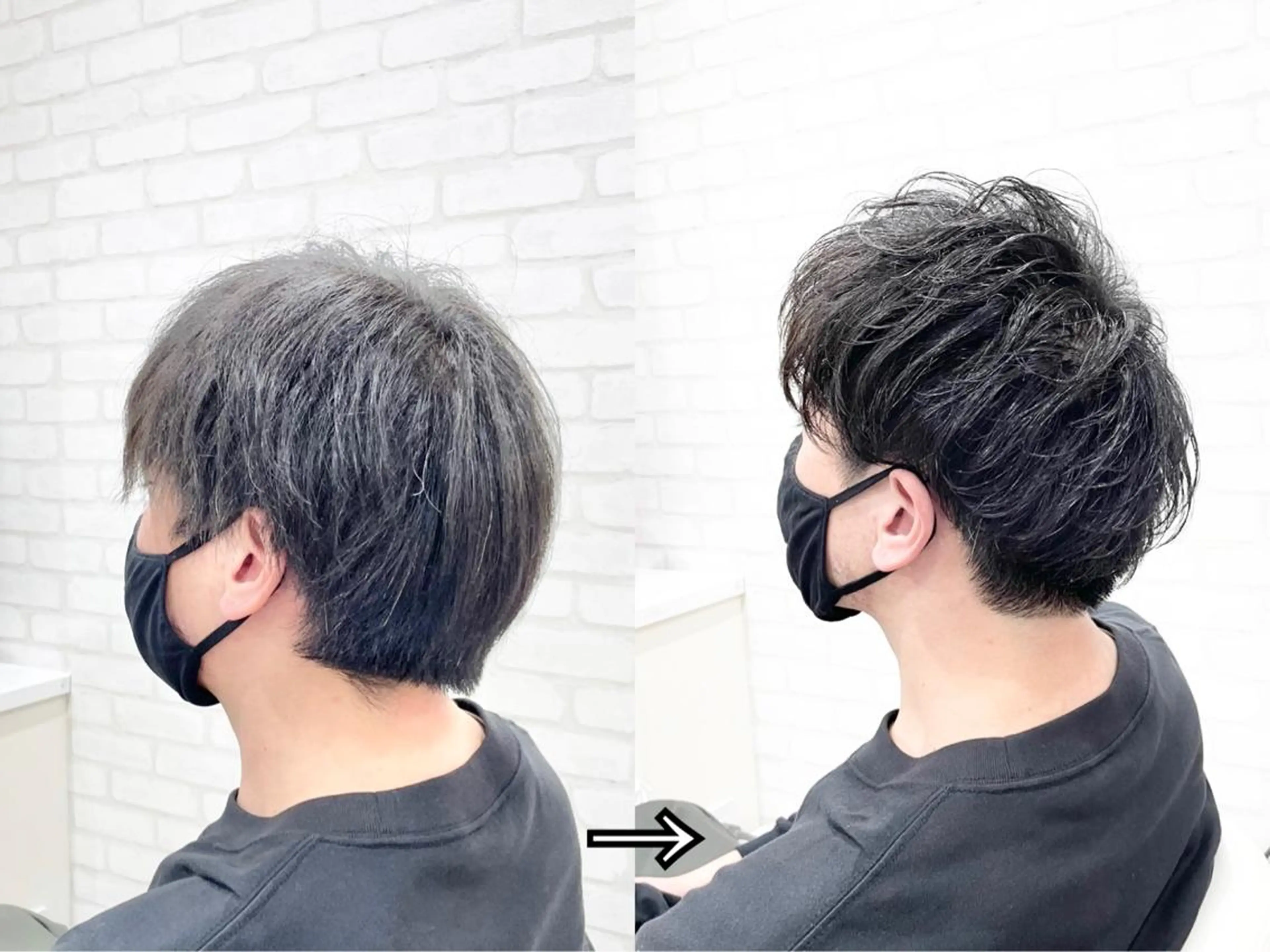 パーマ メンズ マンツーマン美容師 NAKAHARAのヘアスタイル