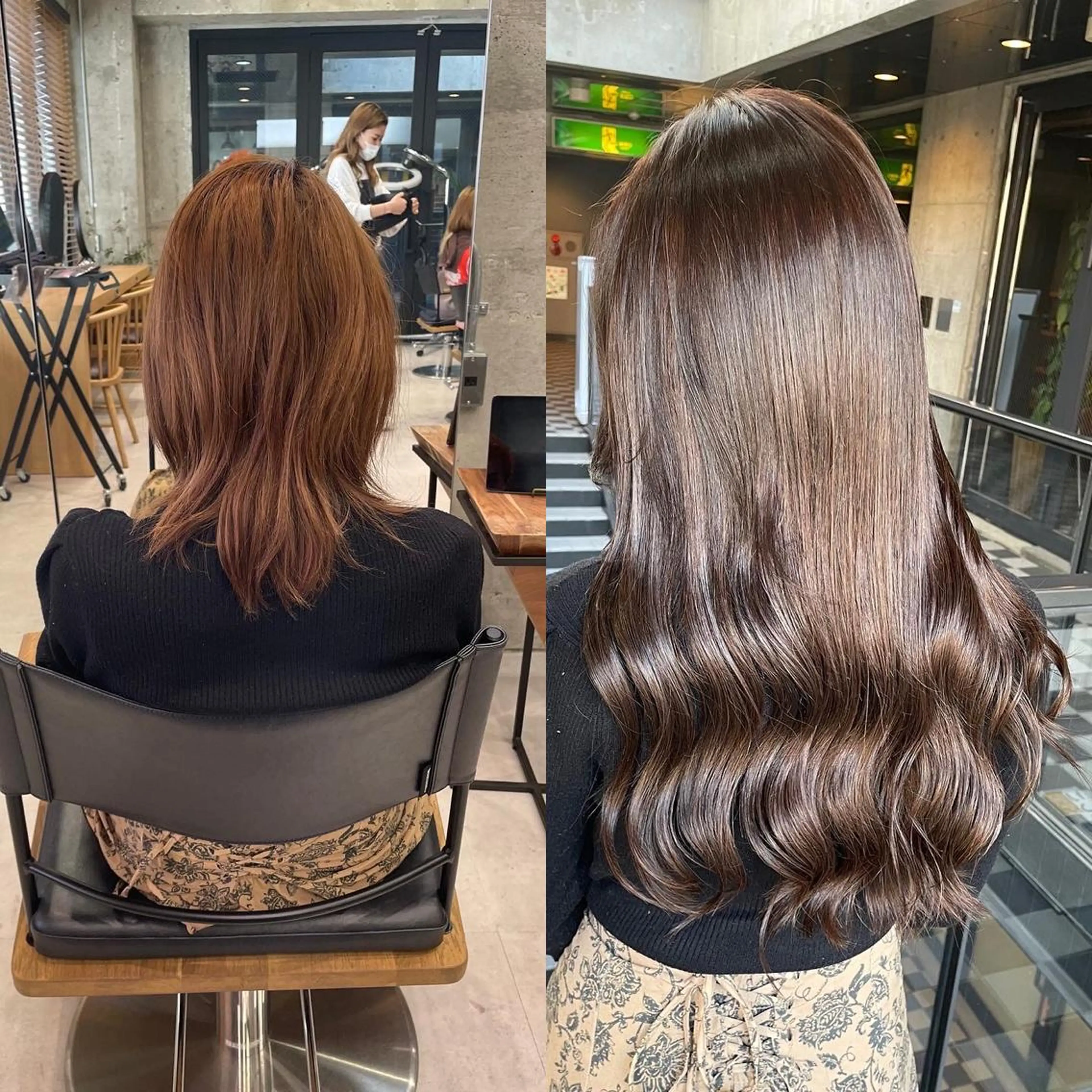 ロング カラー ヘアアレンジ ヘアカラー エクステ TATSUYA アートディレクターのヘアスタイル