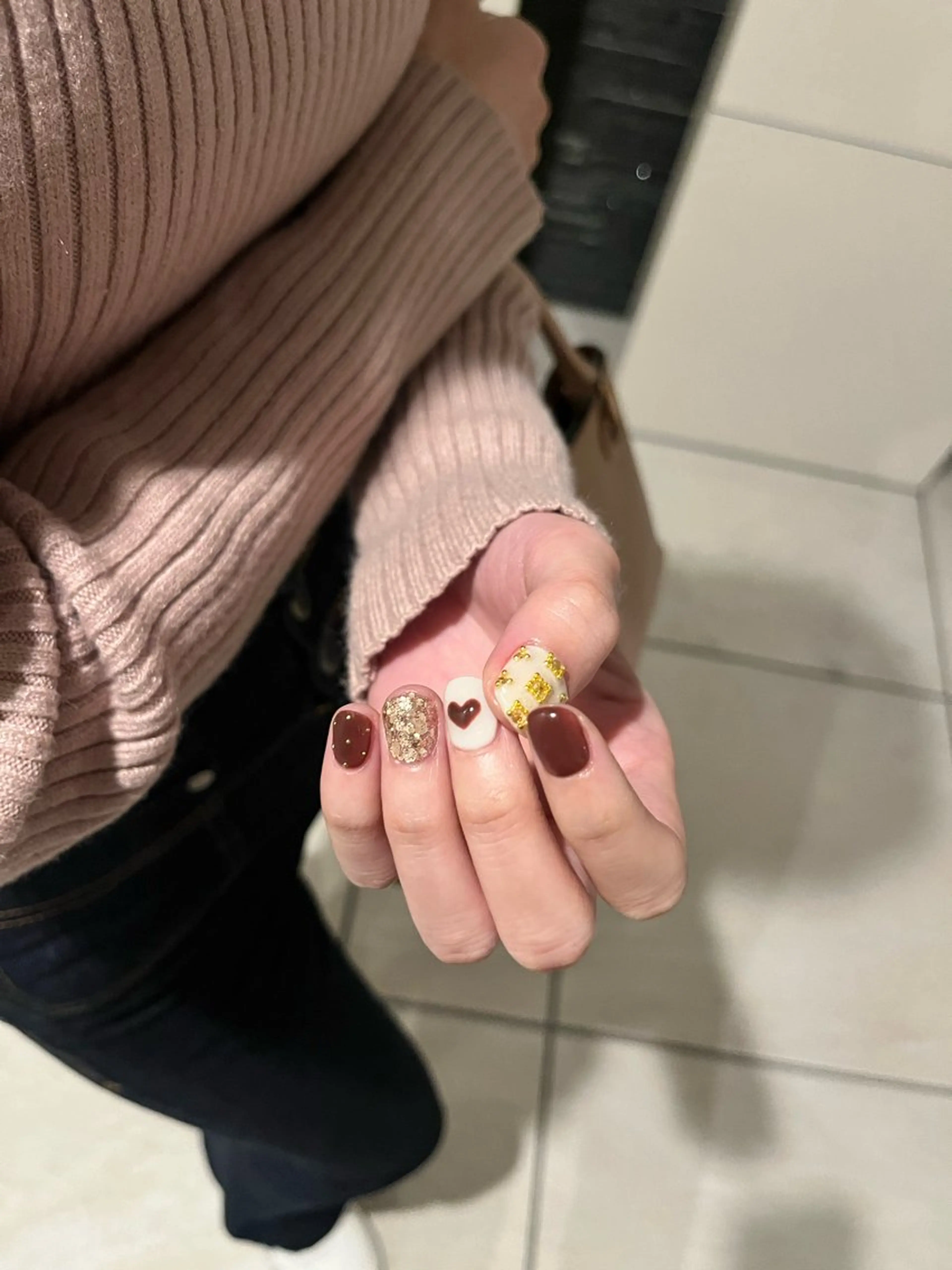 ネイル ハート ハンドネイル junna 金山.東別院.上前津のネイルデザイン