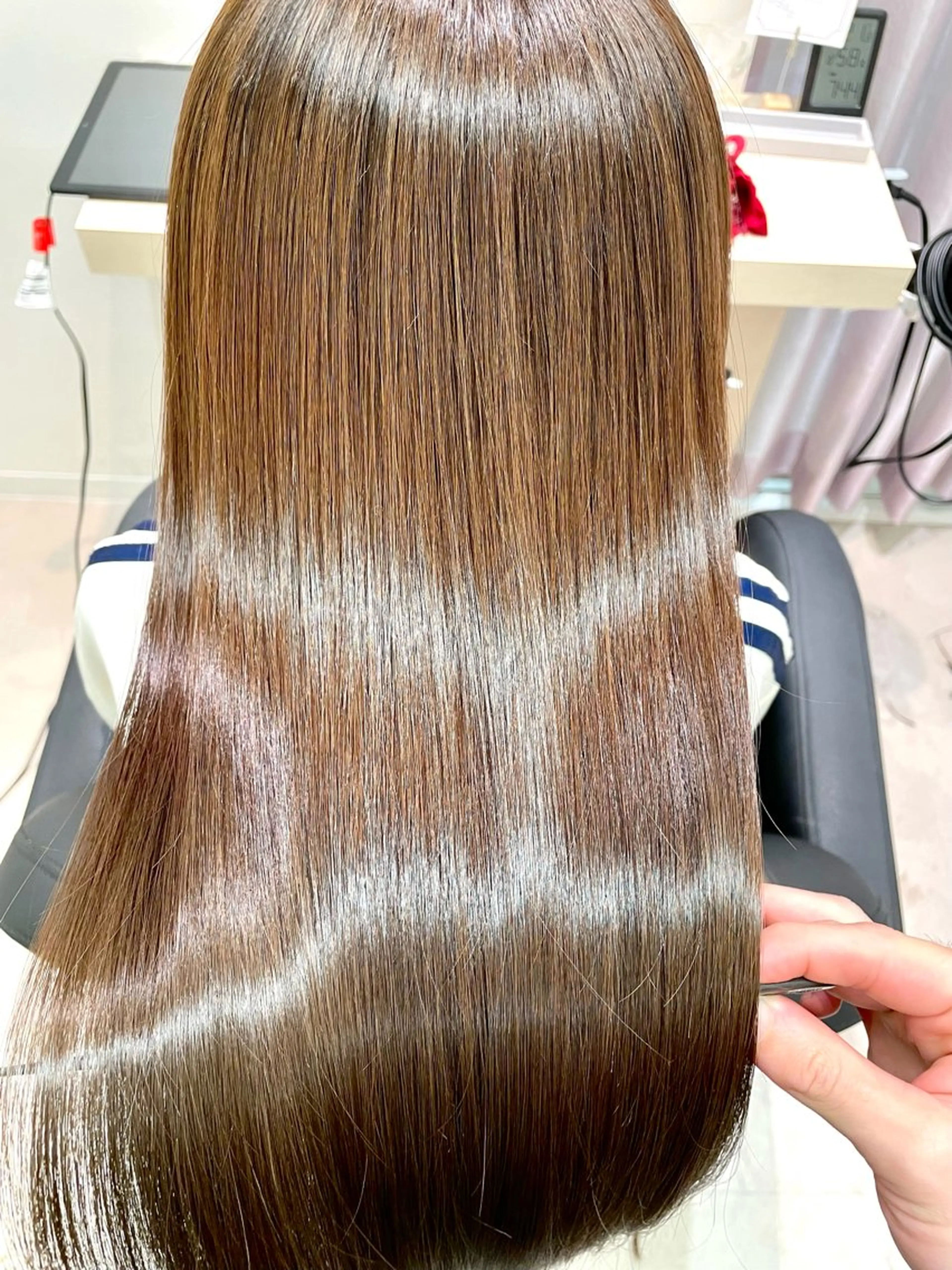 ロング カット ヘアカラー トリートメント ウサミ/髪質改善 酸性ストレート🌈のヘアスタイル