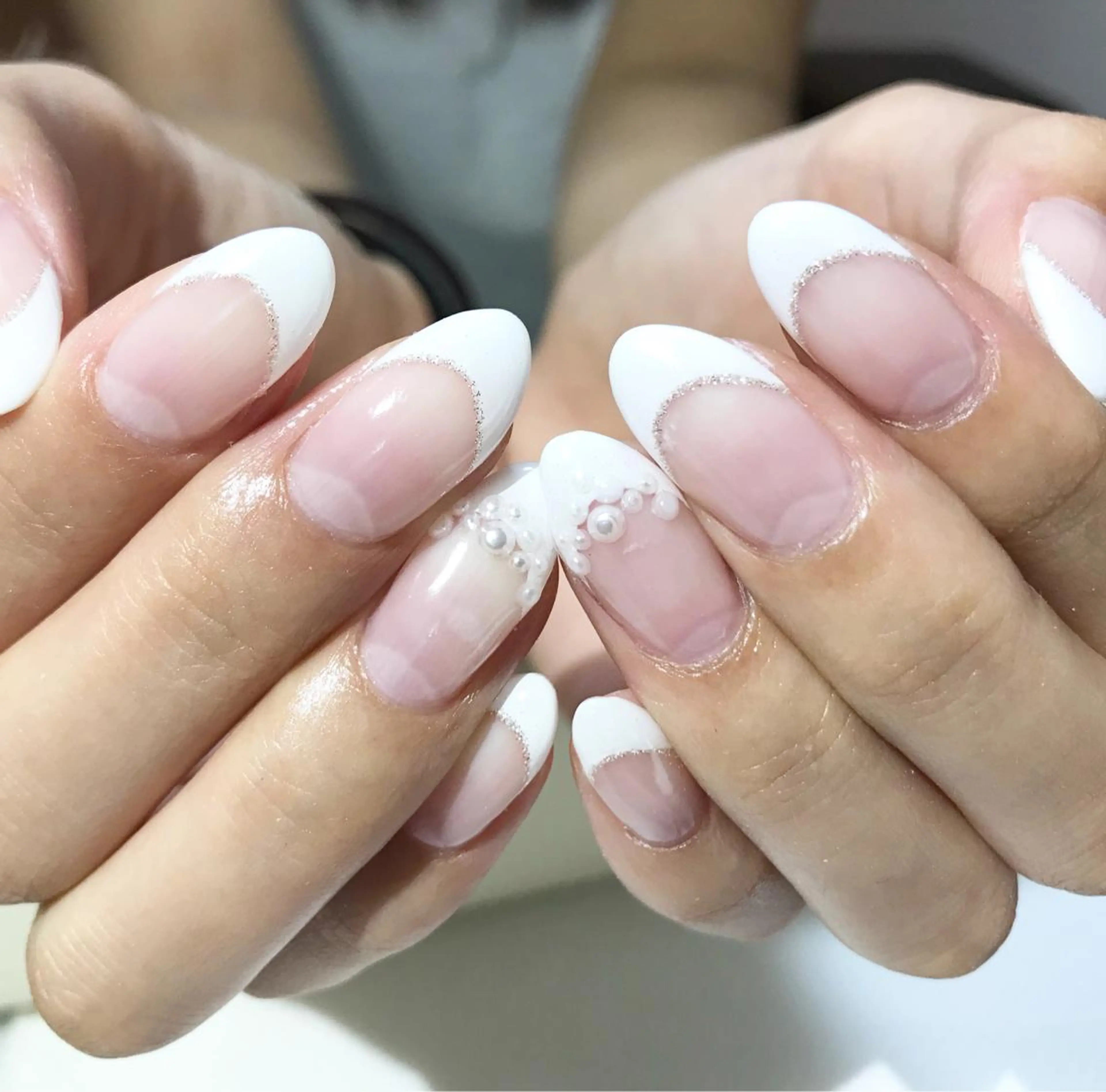 ネイル フットネイル フレンチネイル シンプルネイル 春ネイル 夏ネイル nail fufla ♡yamane♡のネイルデザイン