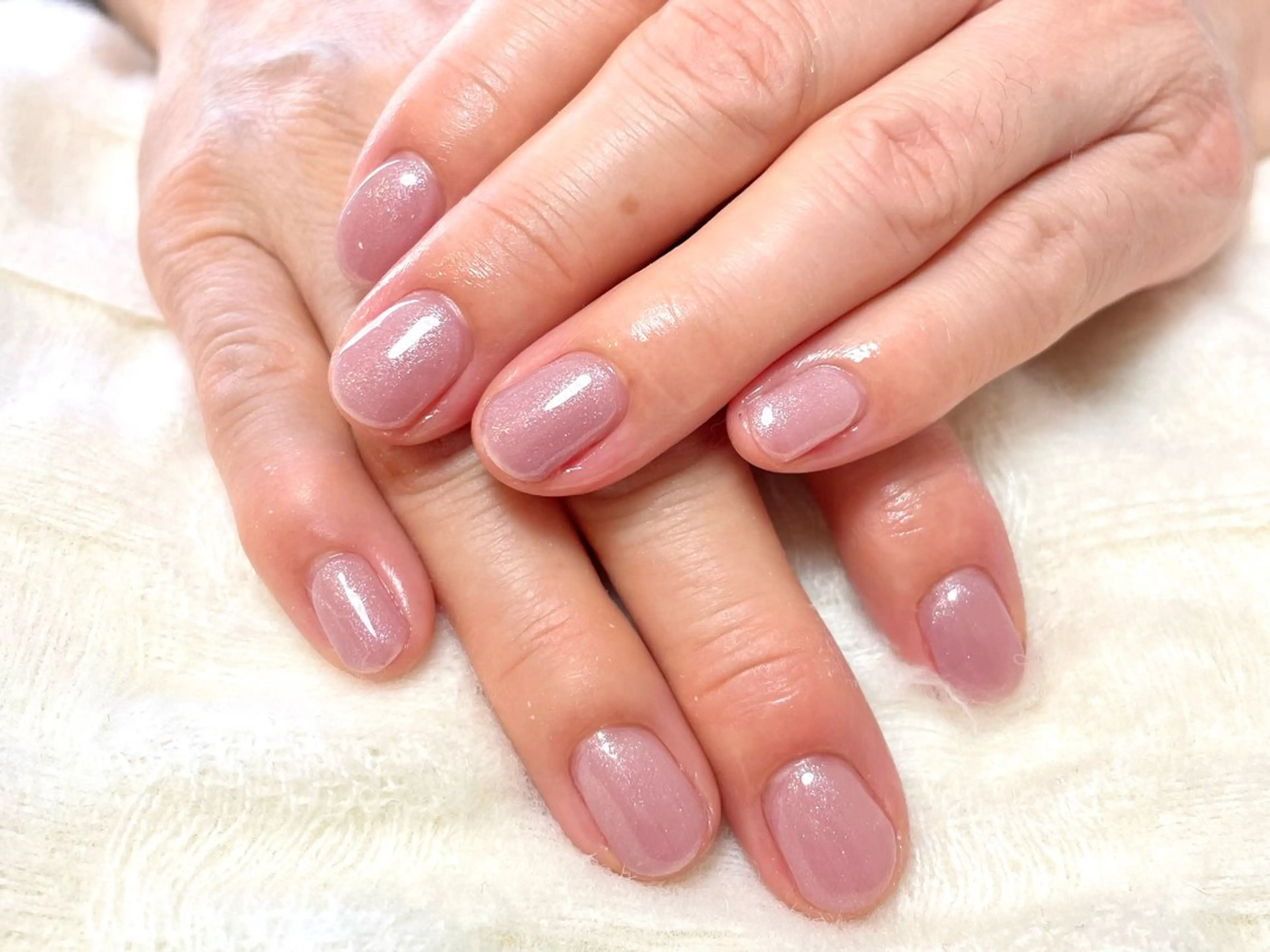 ラメワンカラーの写真