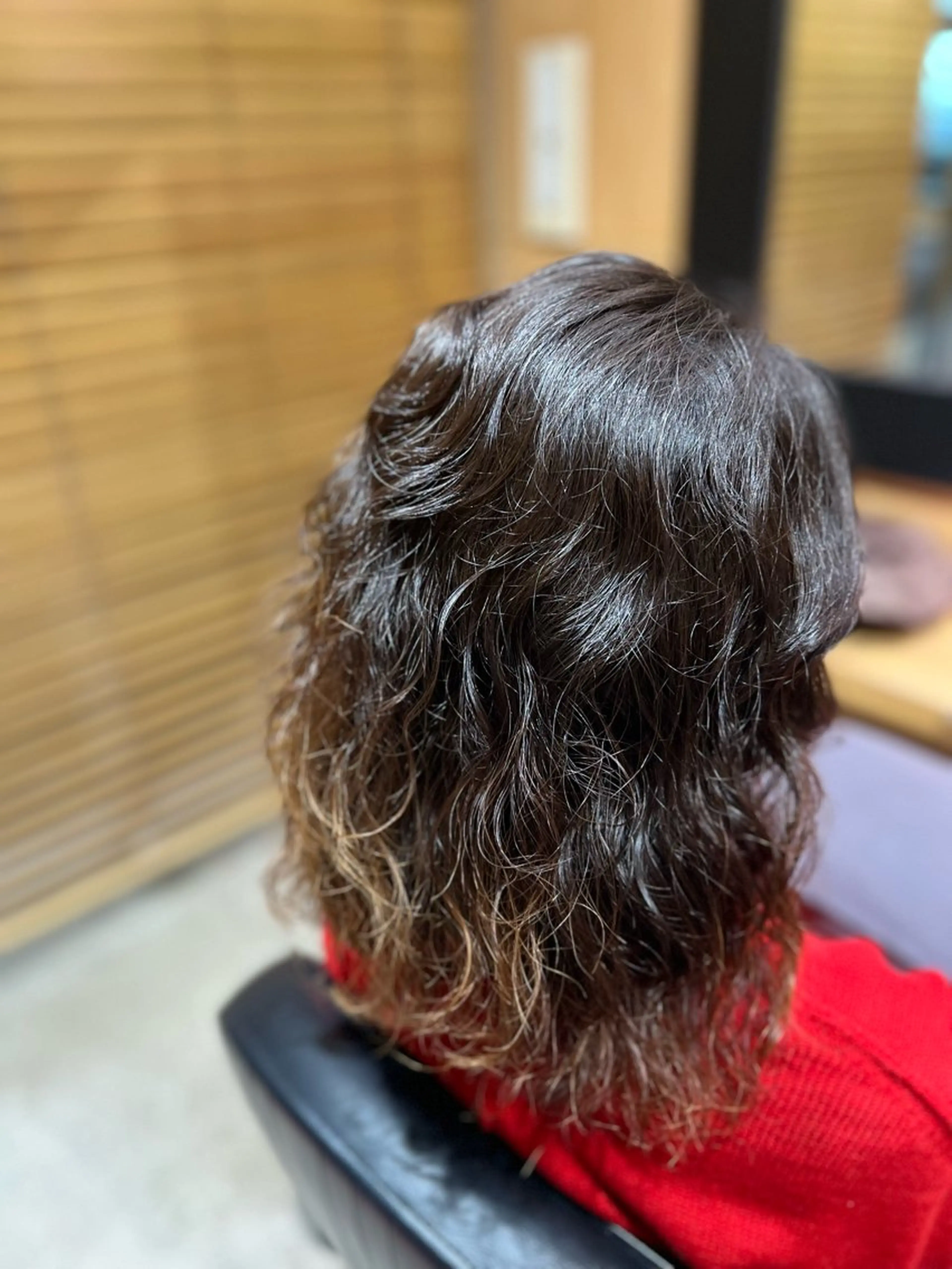 セミロング パーマ ヘアアレンジ 渡部 彩花のヘアスタイル