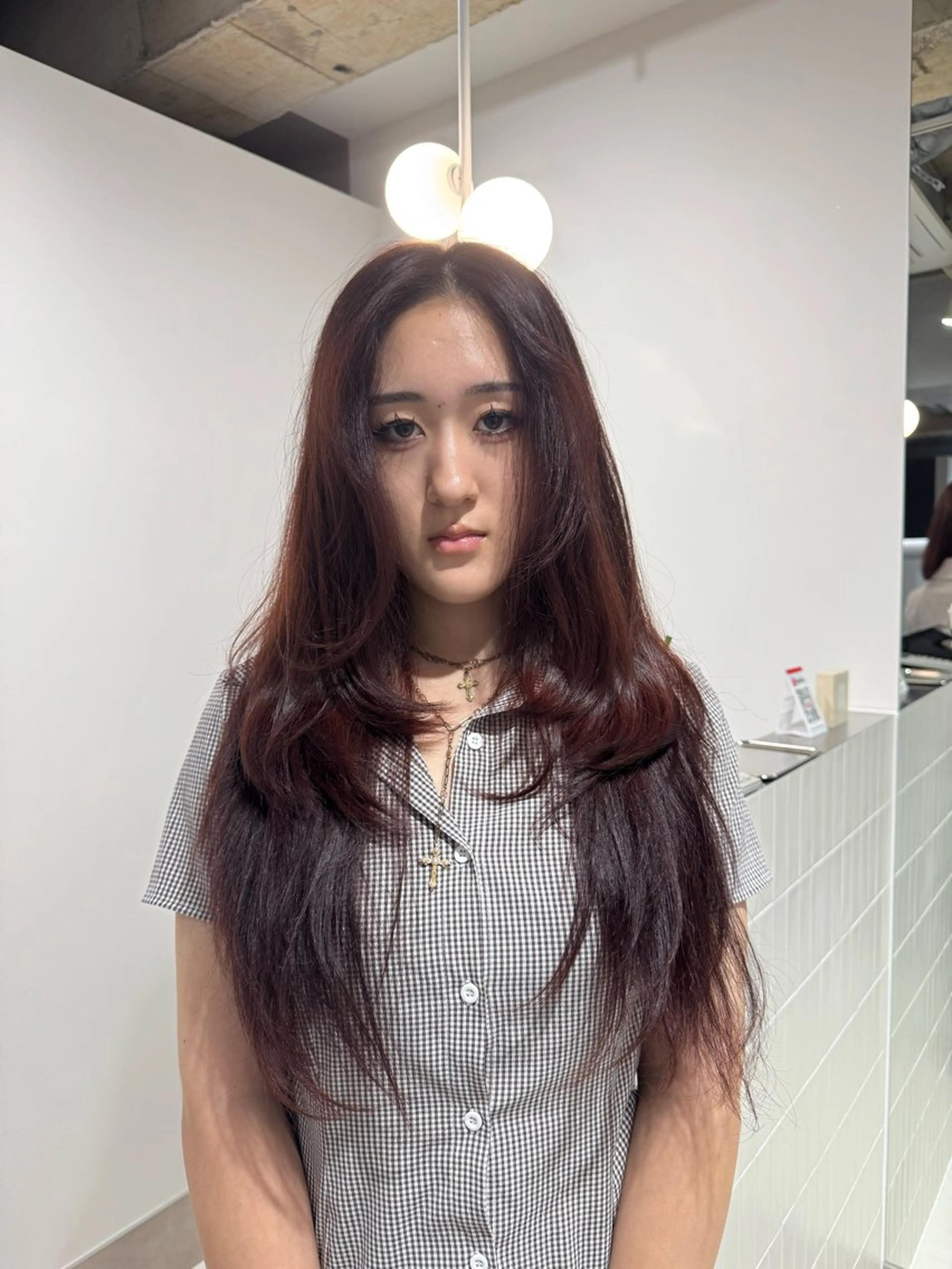 ロング カラー ワタナベ ヒヨリのヘアスタイル