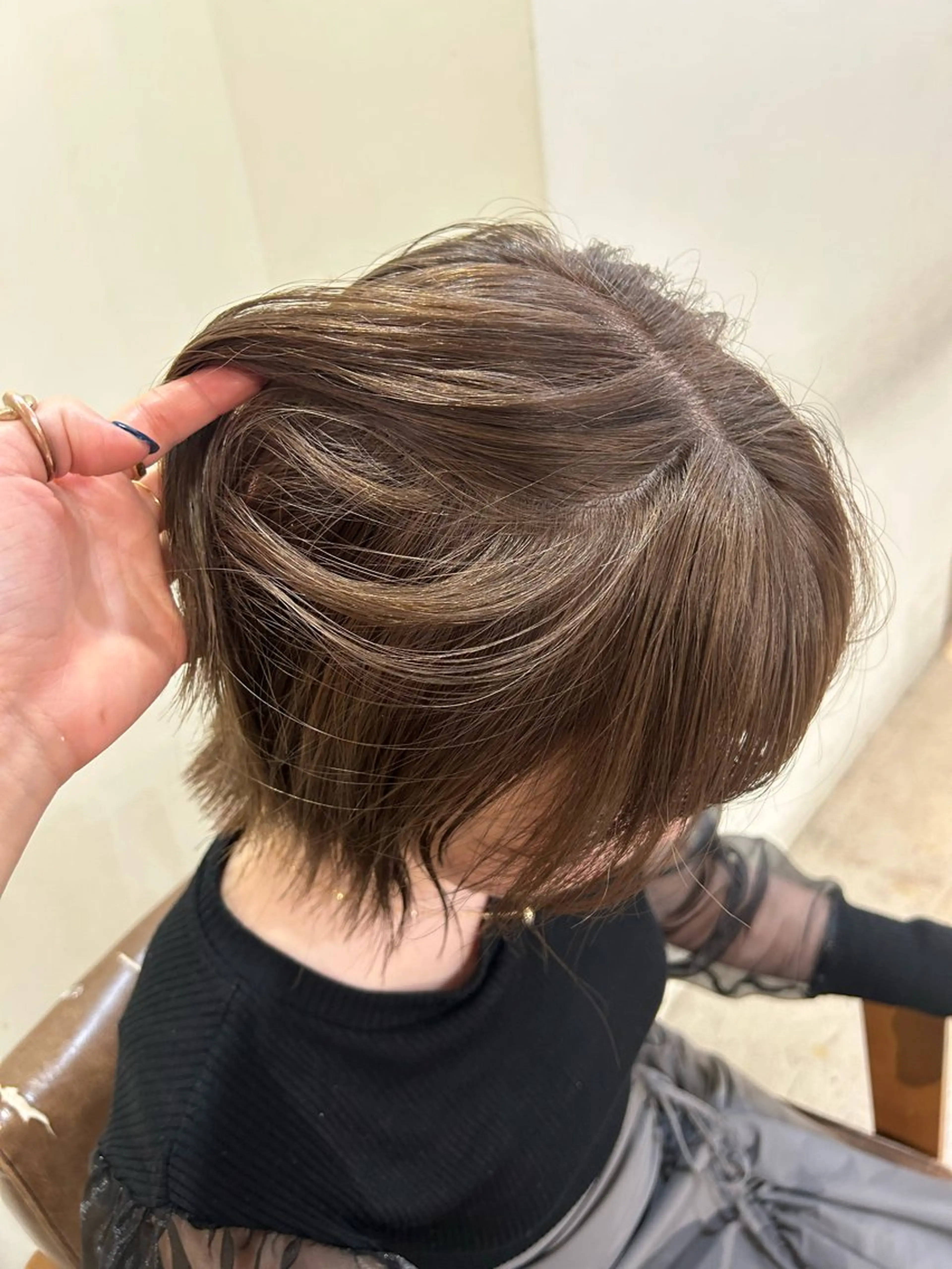 ショート ヘアカラー トリートメント ベージュ/透明感/ レイヤー/あやか💕のヘアスタイル