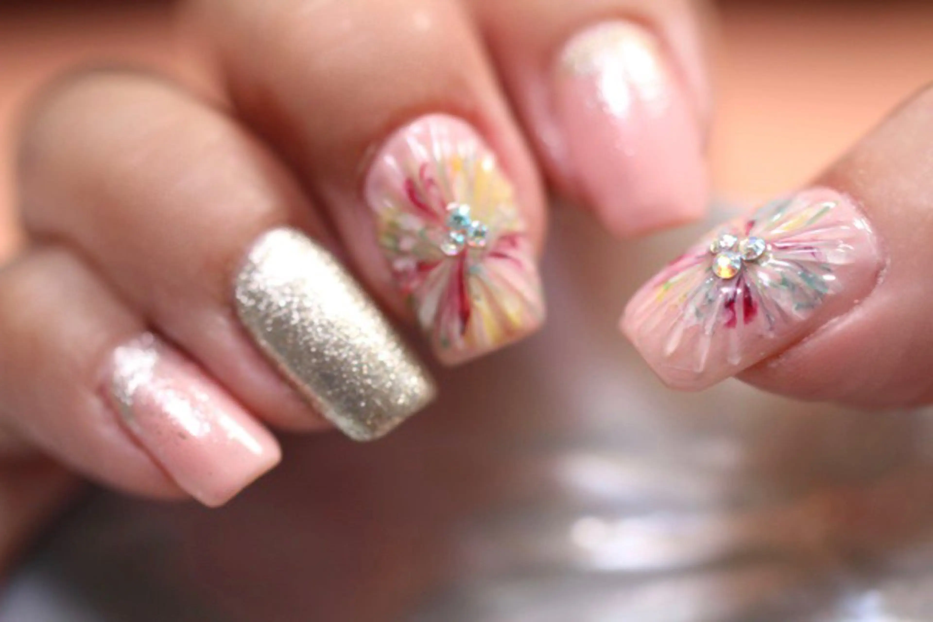 ネイル ジェルネイル しみ えんのネイルデザイン